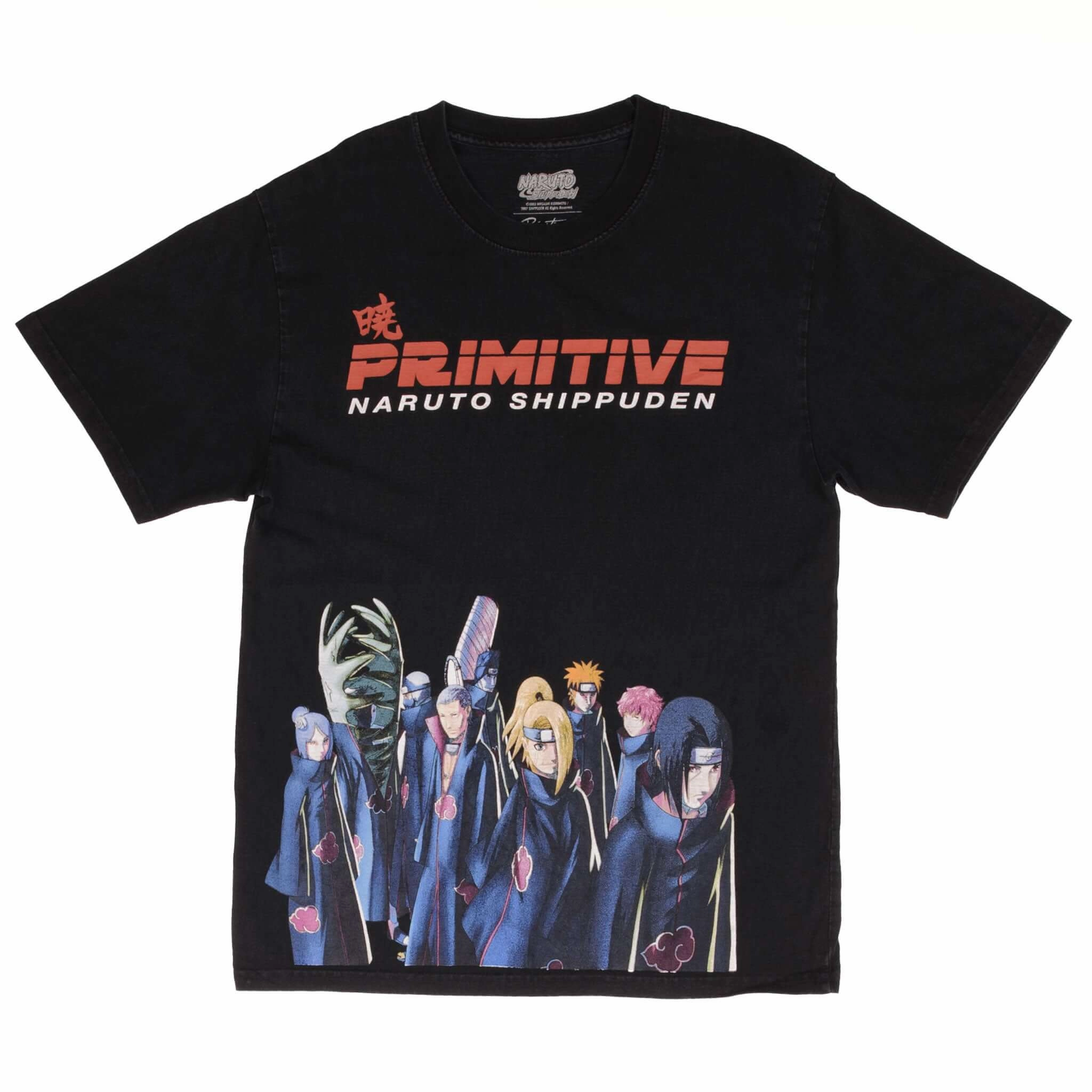 VINTAGE PRIMITIVE NARUTO SHIPPUDEN 2007 TEE SHIRT SIZE SMALL
