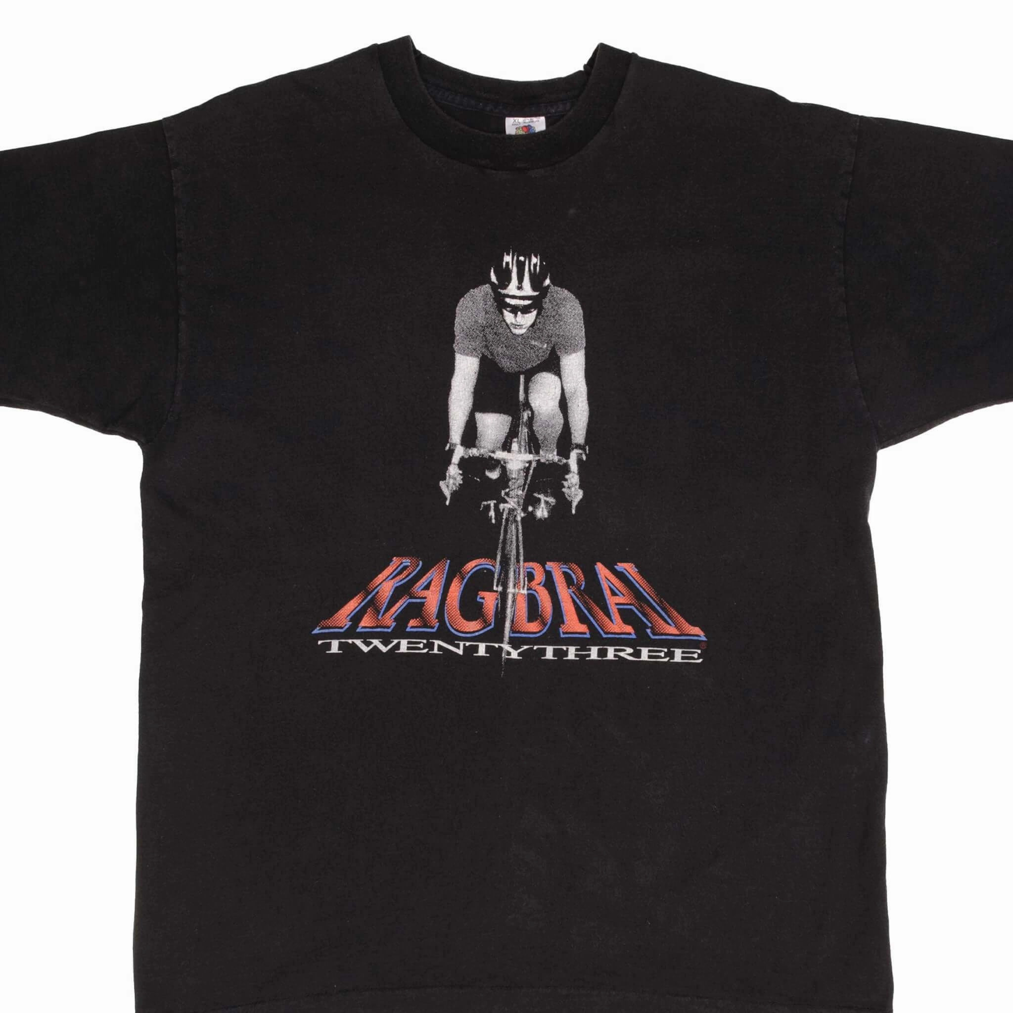 VINTAGE RAG BRAI 23 1995 CYCLING TEE SHIRT SIZE XL MADE IN USA