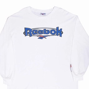 VINTAGE REEBOK SPELLOUT 1990S LONG SLEEVE TEE SHIRT XL MADE IN USA