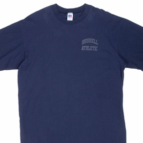 VINTAGE RUSSELL ATHLETIC BLUE TEE SHIRT 1990S XL
