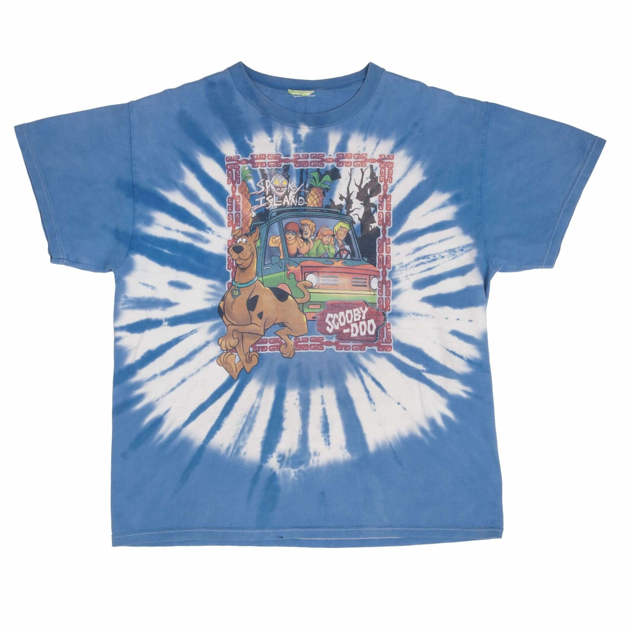VINTAGE SCOOBY DOO TIE DYE TEE SHIRT 1990S SIZE LARGE