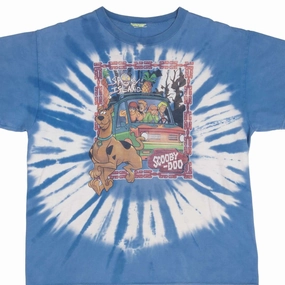 VINTAGE SCOOBY DOO TIE DYE TEE SHIRT 1990S SIZE LARGE