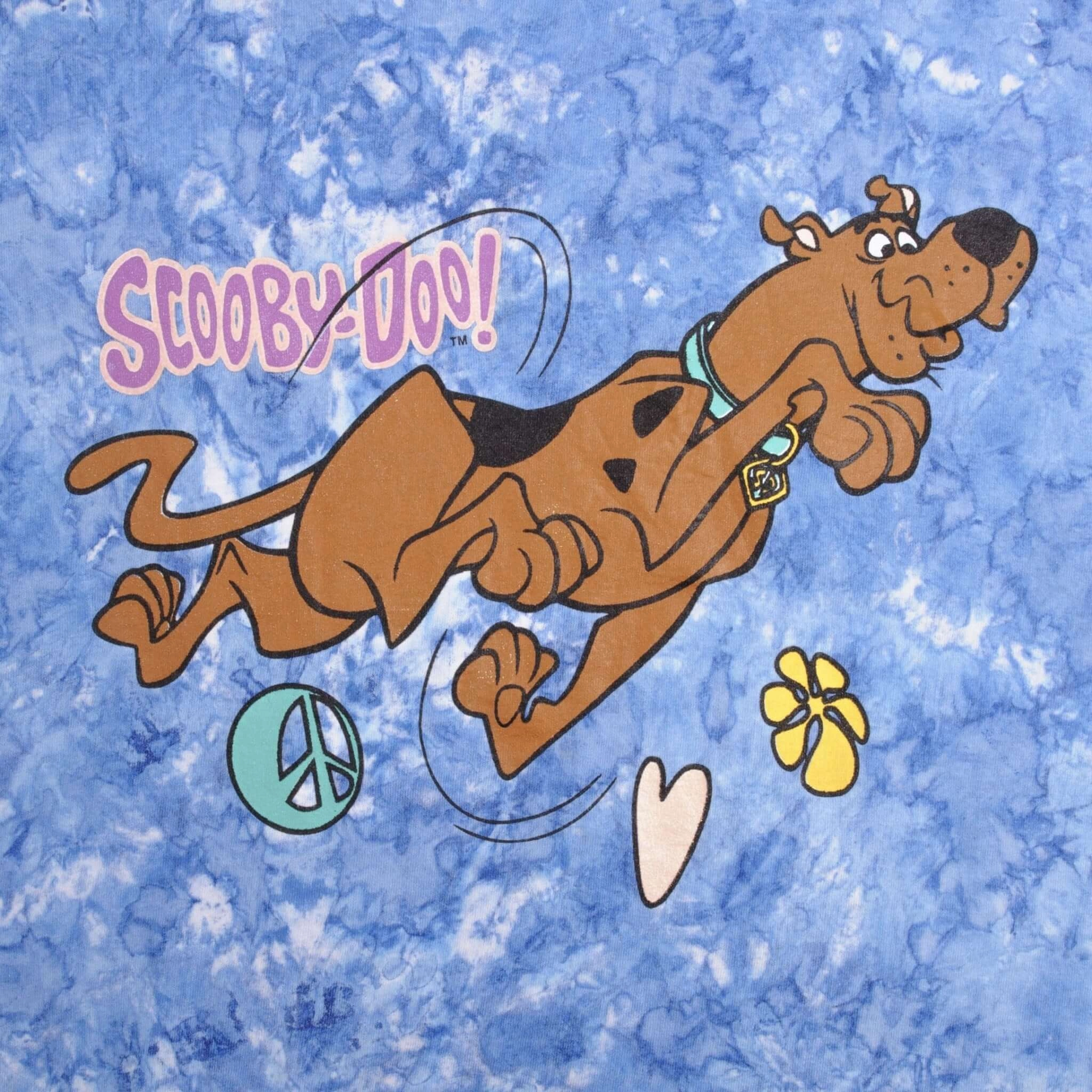 VINTAGE SCOOBY DOO TIE DYE TEE SHIRT 1998 SIZE XL