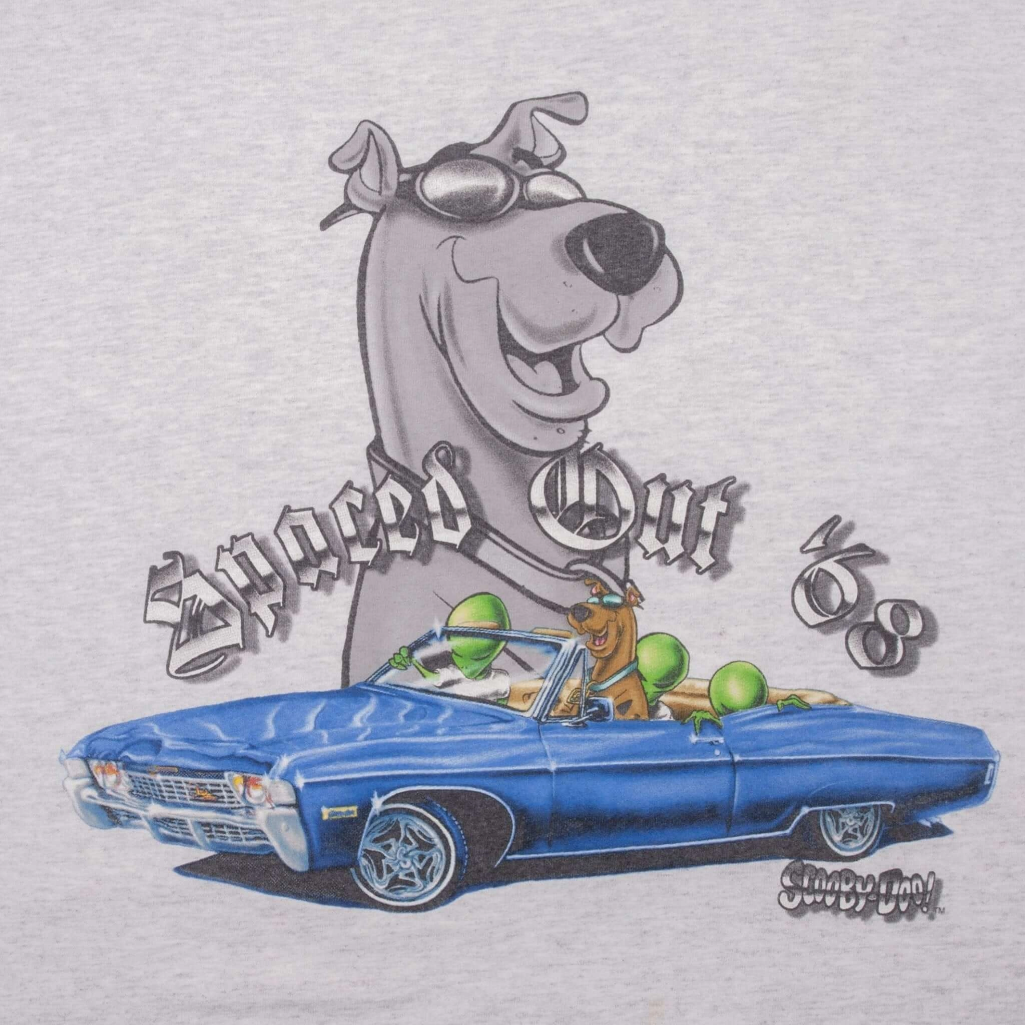 VINTAGE SCOOBYDOO SPACED OUT 68 TEE SHIRT 1998 SIZE LARGE