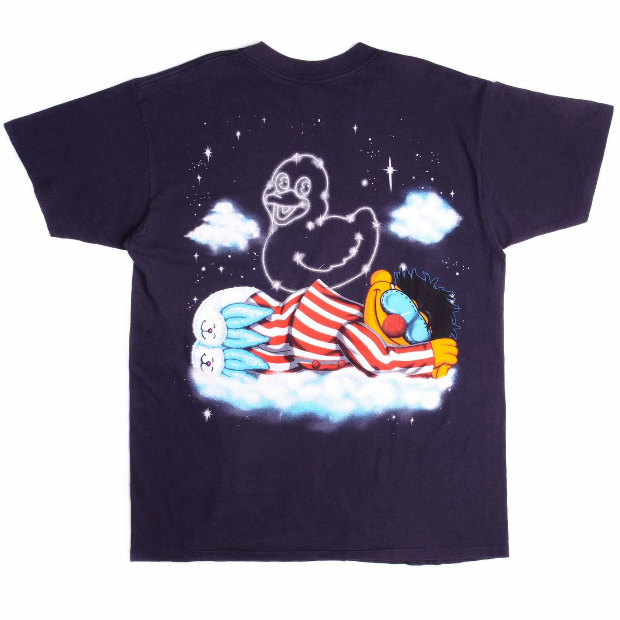 VINTAGE SESAME STREET ERNIE TEE SHIRT SIZE LARGE MADE IN USA 1990s
