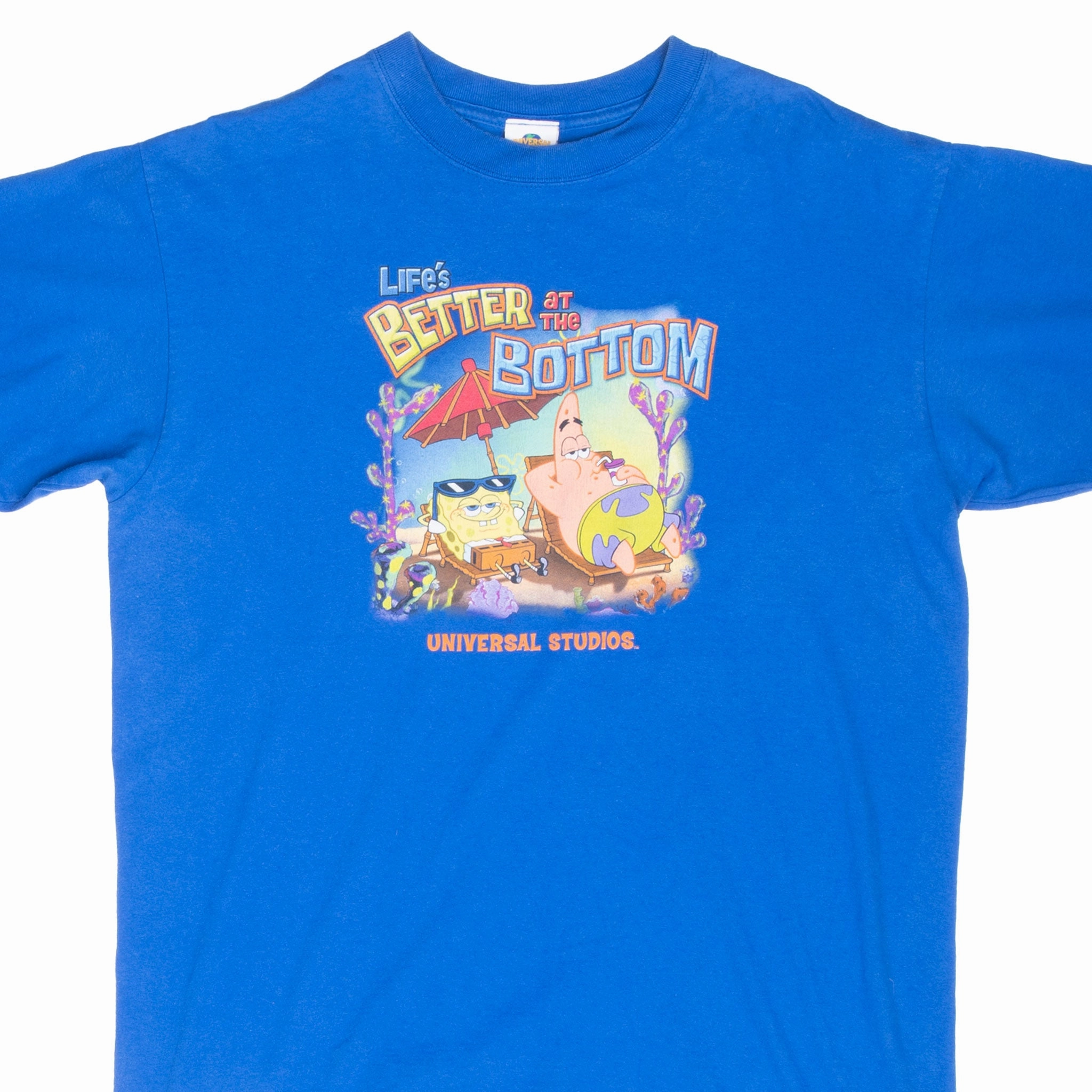 VINTAGE SPONGE BOB UNIVERSAL STUDIO TEE SHIRT 2000S LARGE
