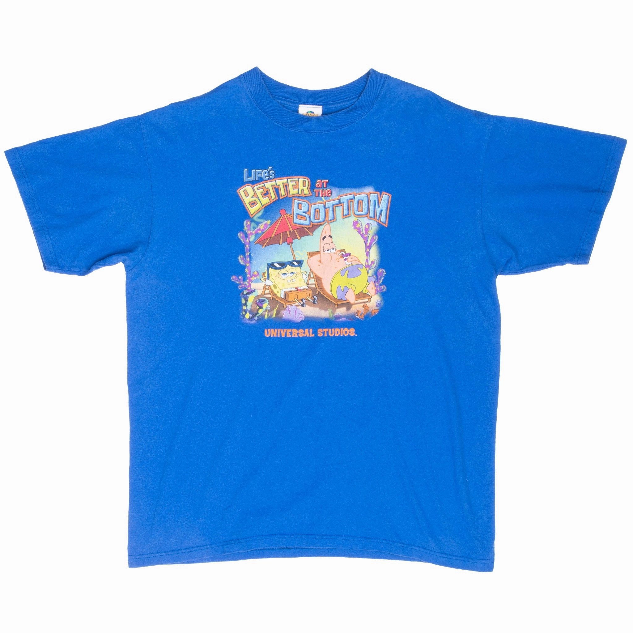 VINTAGE SPONGE BOB UNIVERSAL STUDIO TEE SHIRT 2000S LARGE