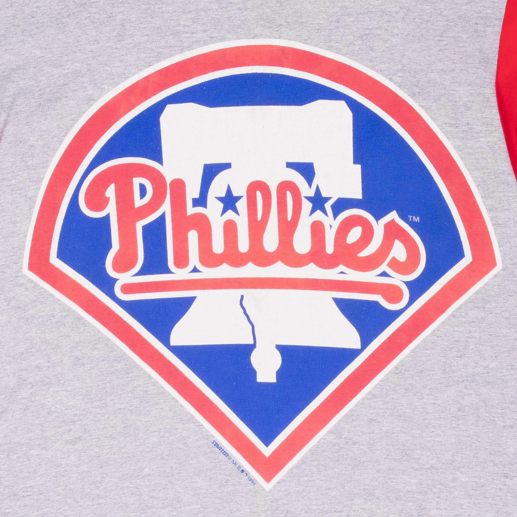 VINTAGE STARTER MLB PHILADELPHIA PHILLIES 1994 TEE SHIRT LARGE MADE IN USA