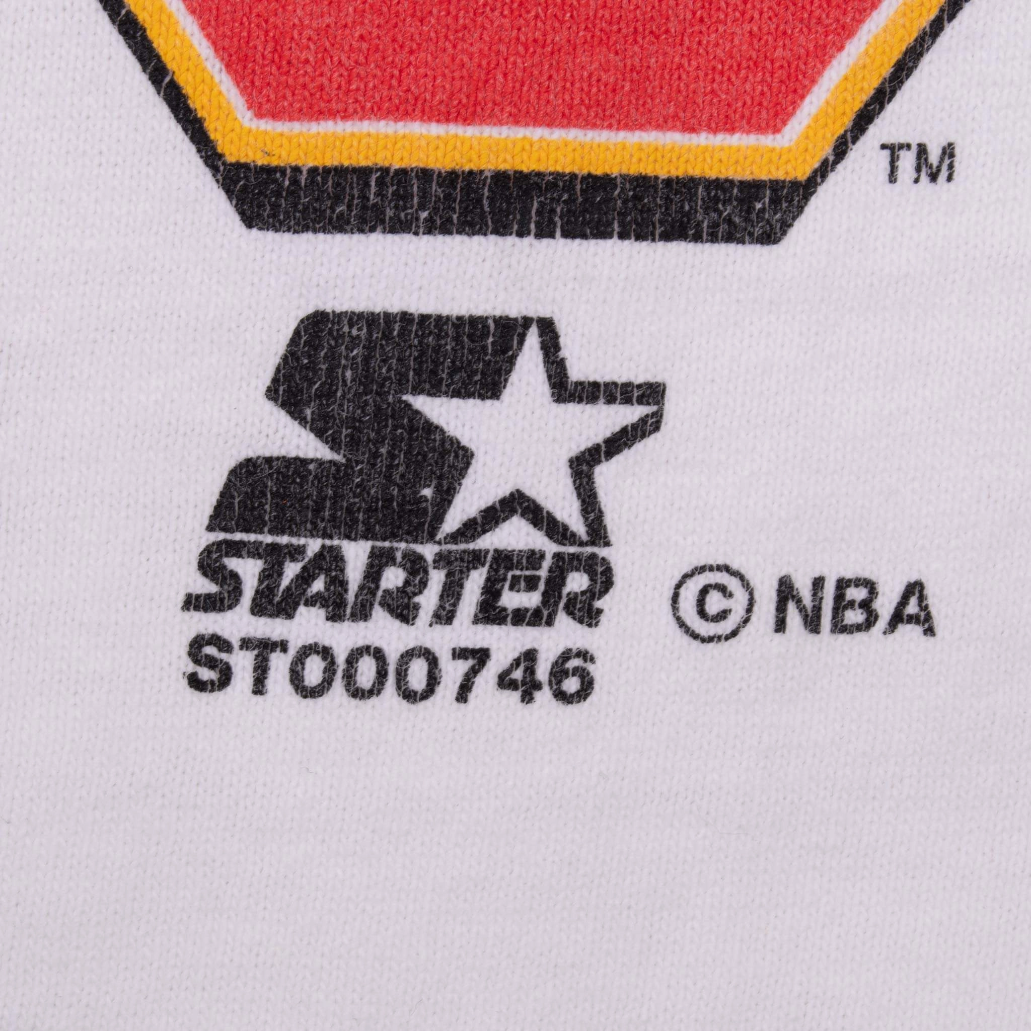 VINTAGE STARTER NBA HOUSTON ROCKETS 1995 TEE SHIRT MEDIUM MADE IN USA