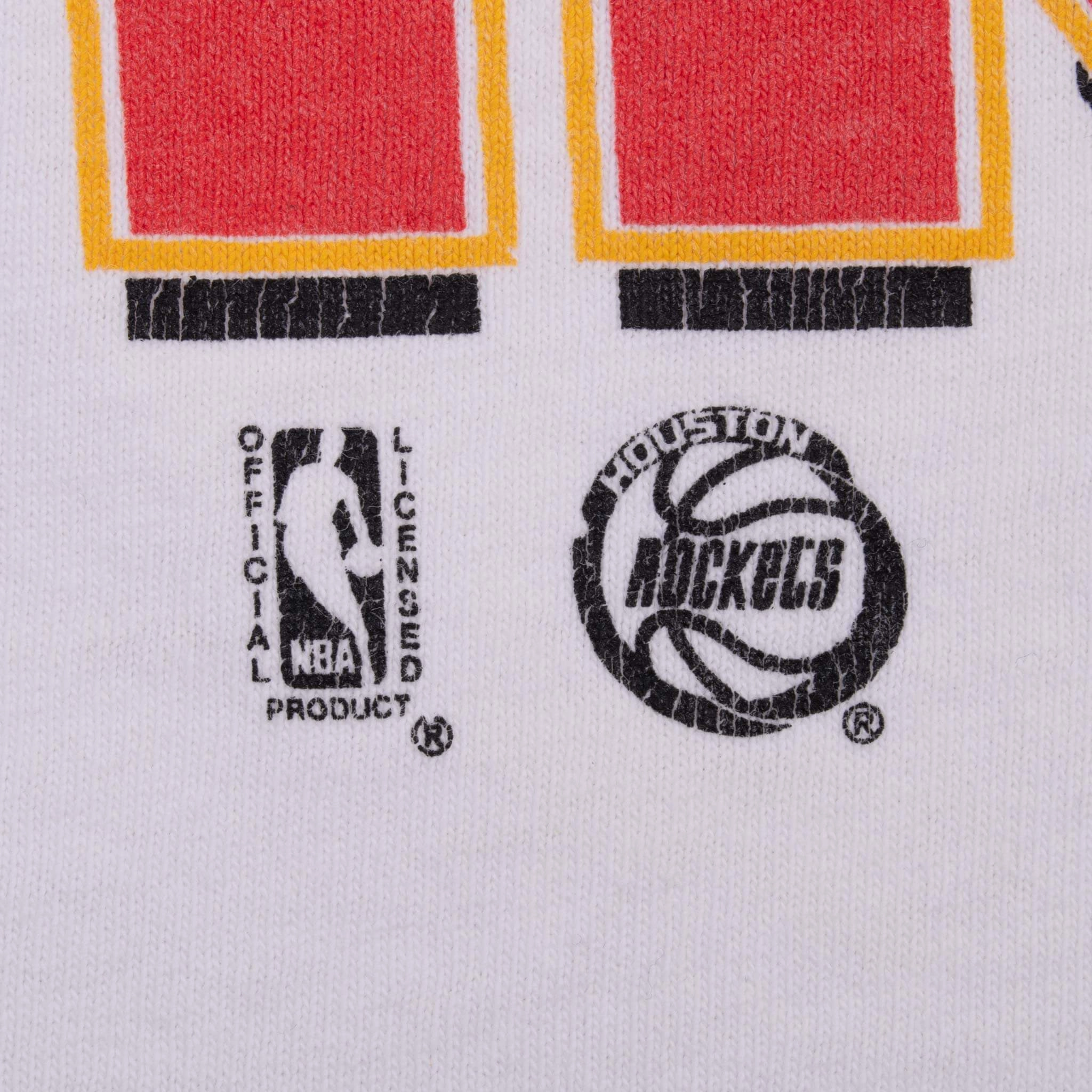 VINTAGE STARTER NBA HOUSTON ROCKETS 1995 TEE SHIRT MEDIUM MADE IN USA