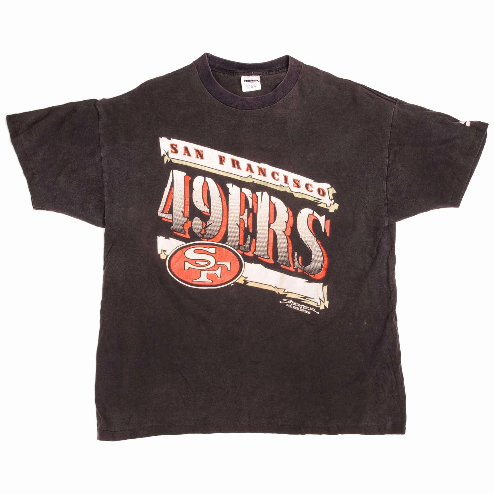 VINTAGE STARTER NFL SAN FRANCISCO 49ERS TEE SHIRT 1990 SIZE LARGE MADE IN USA