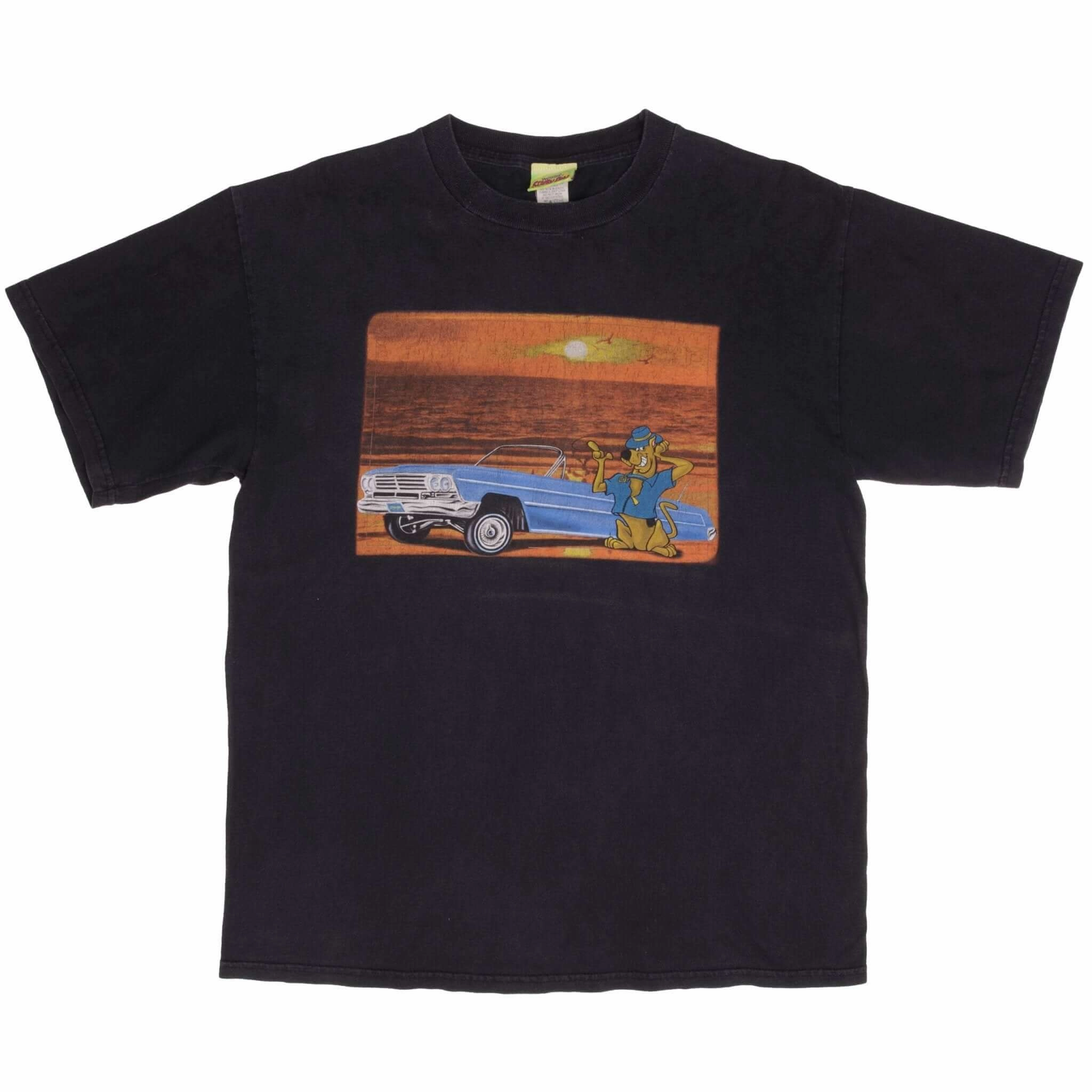 VINTAGE SUNSET SCOOBY-DOO TEE SHIRT 1999 SIZE LARGE