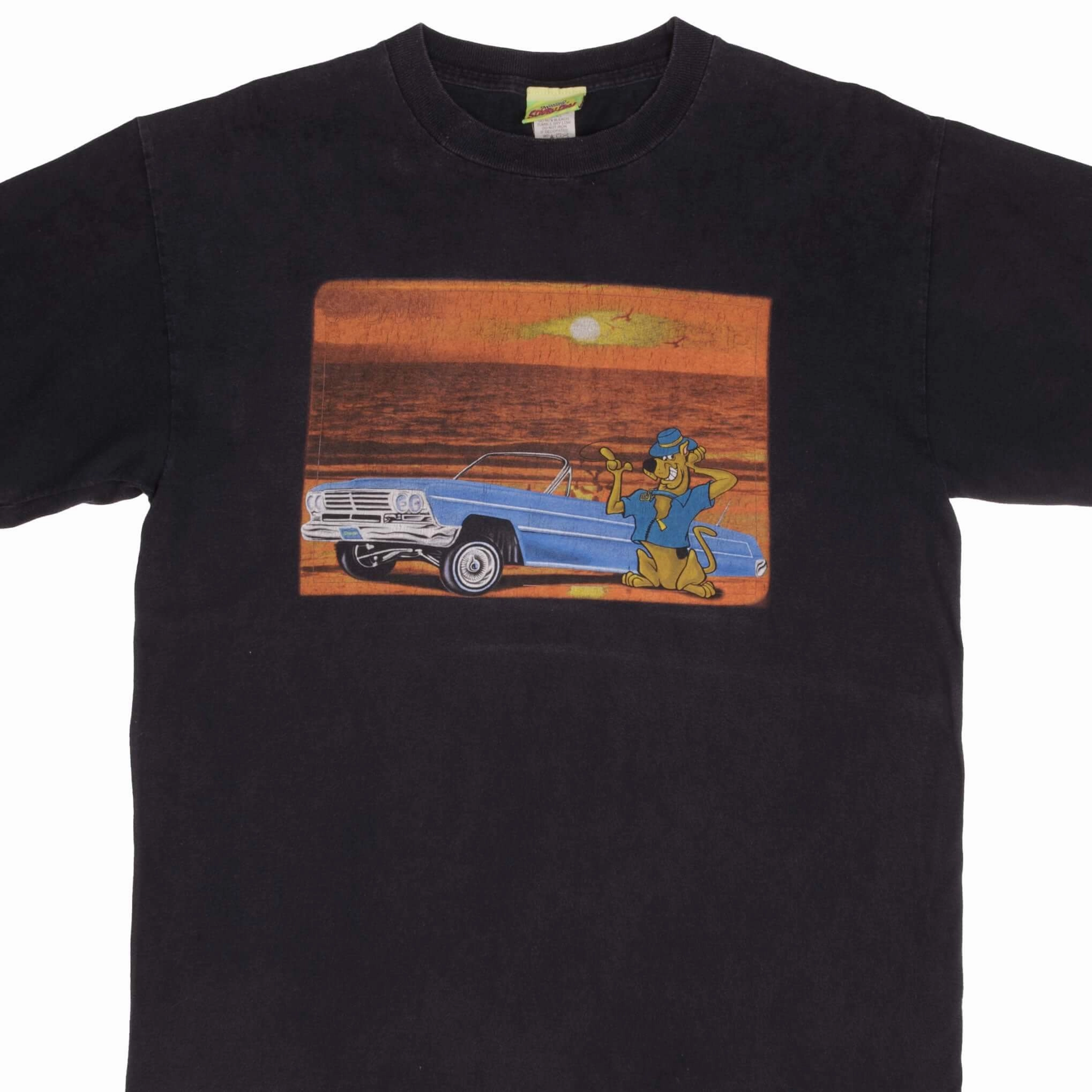 VINTAGE SUNSET SCOOBY-DOO TEE SHIRT 1999 SIZE LARGE