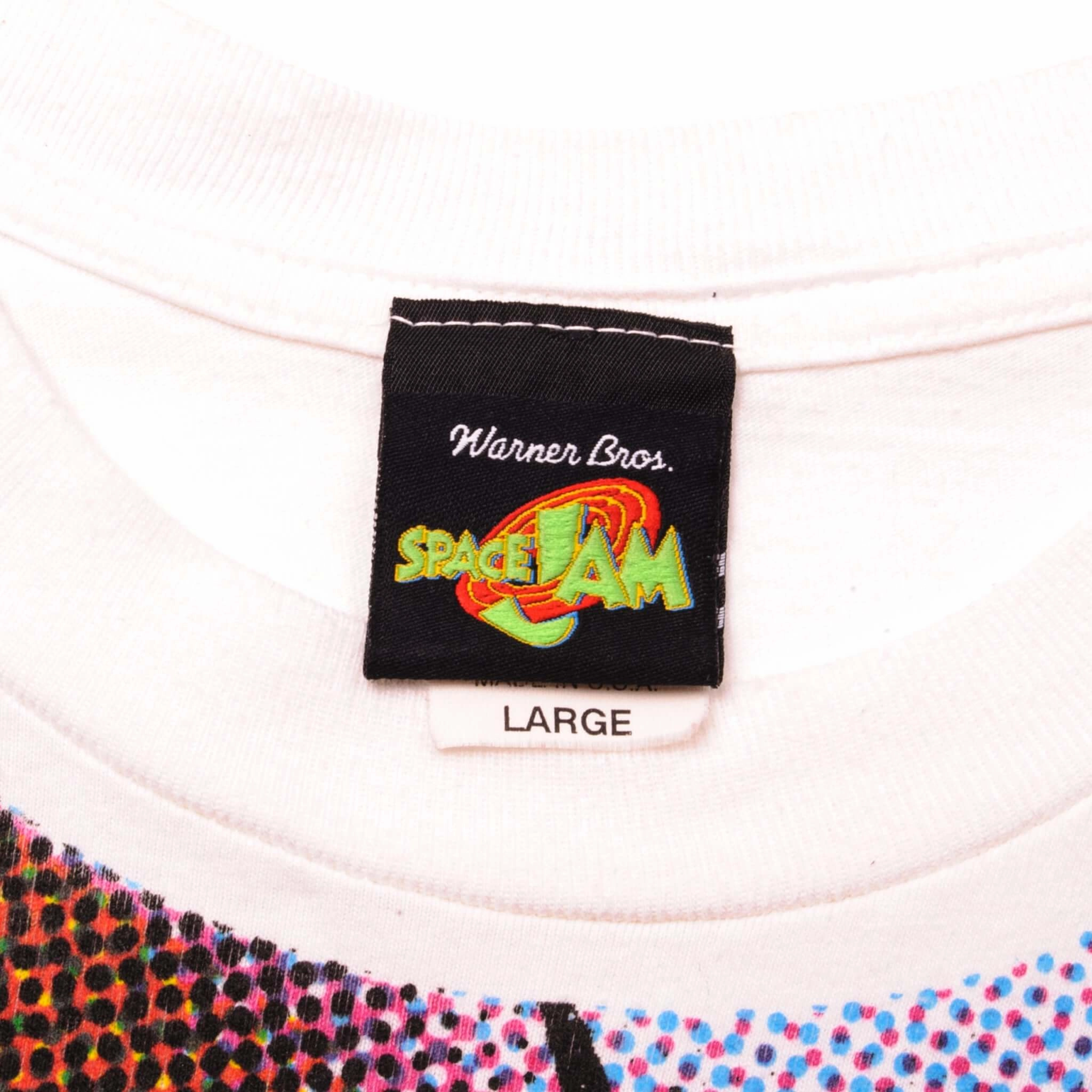 VINTAGE TAZ SPACE JAM TEE SHIRT 1996 SIZE LARGE MADE IN USA