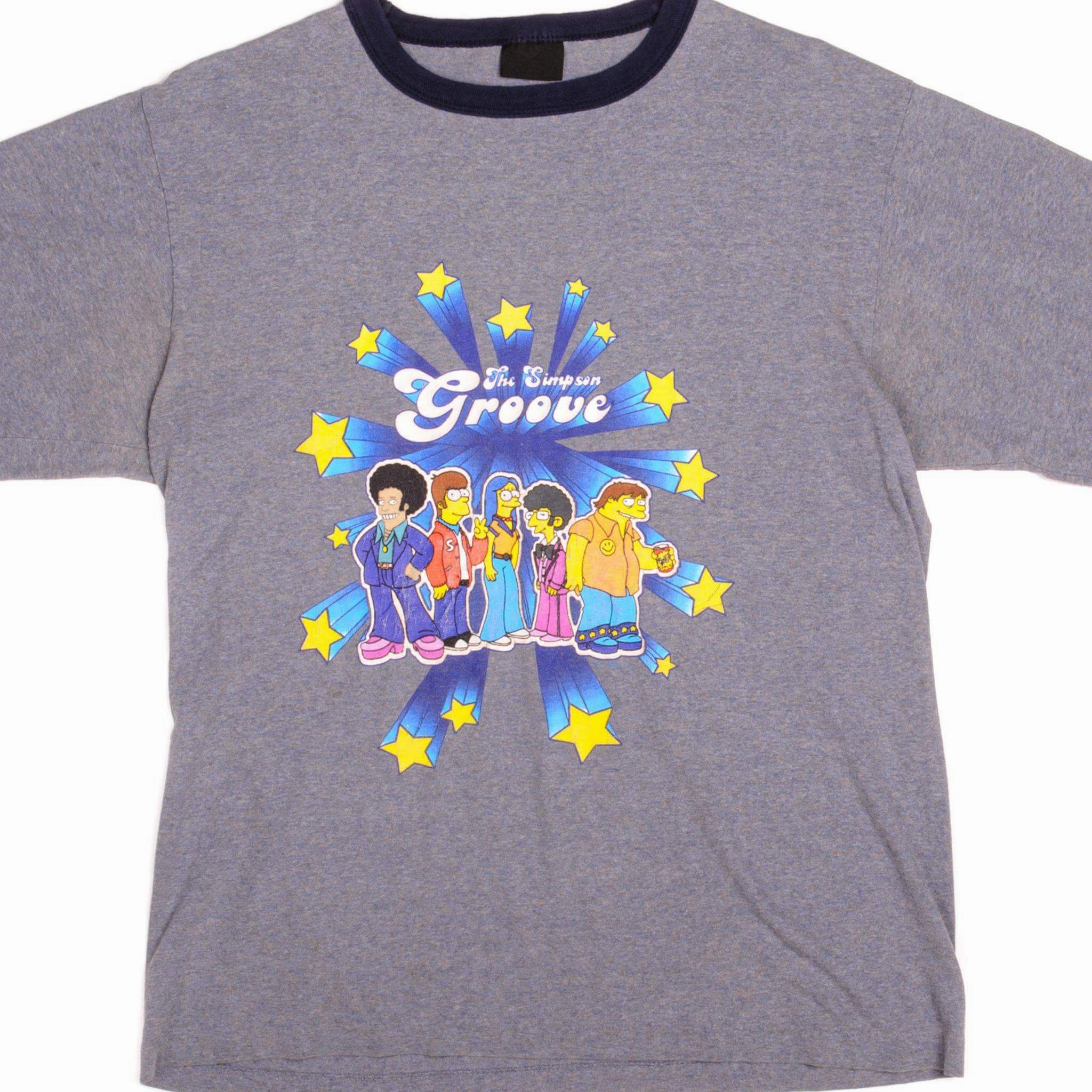 VINTAGE THE SIMPSON GROOVE TEE SHIRT 1990S SIZE LARGE MADE IN USA