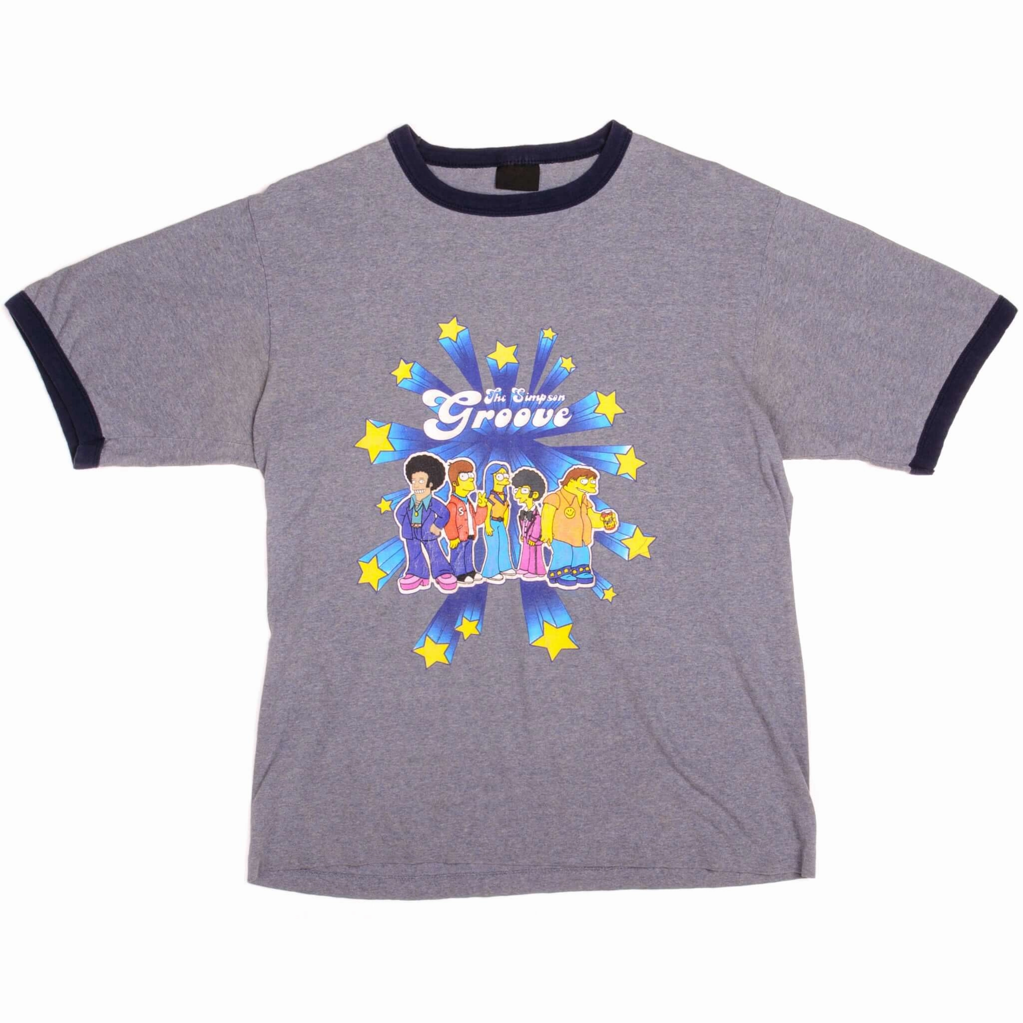 VINTAGE THE SIMPSON GROOVE TEE SHIRT 1990S SIZE LARGE MADE IN USA