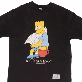 VINTAGE THE SIMPSONS BART A GOLDEN EGG TEE SHIRT 1998 SIZE LARGE