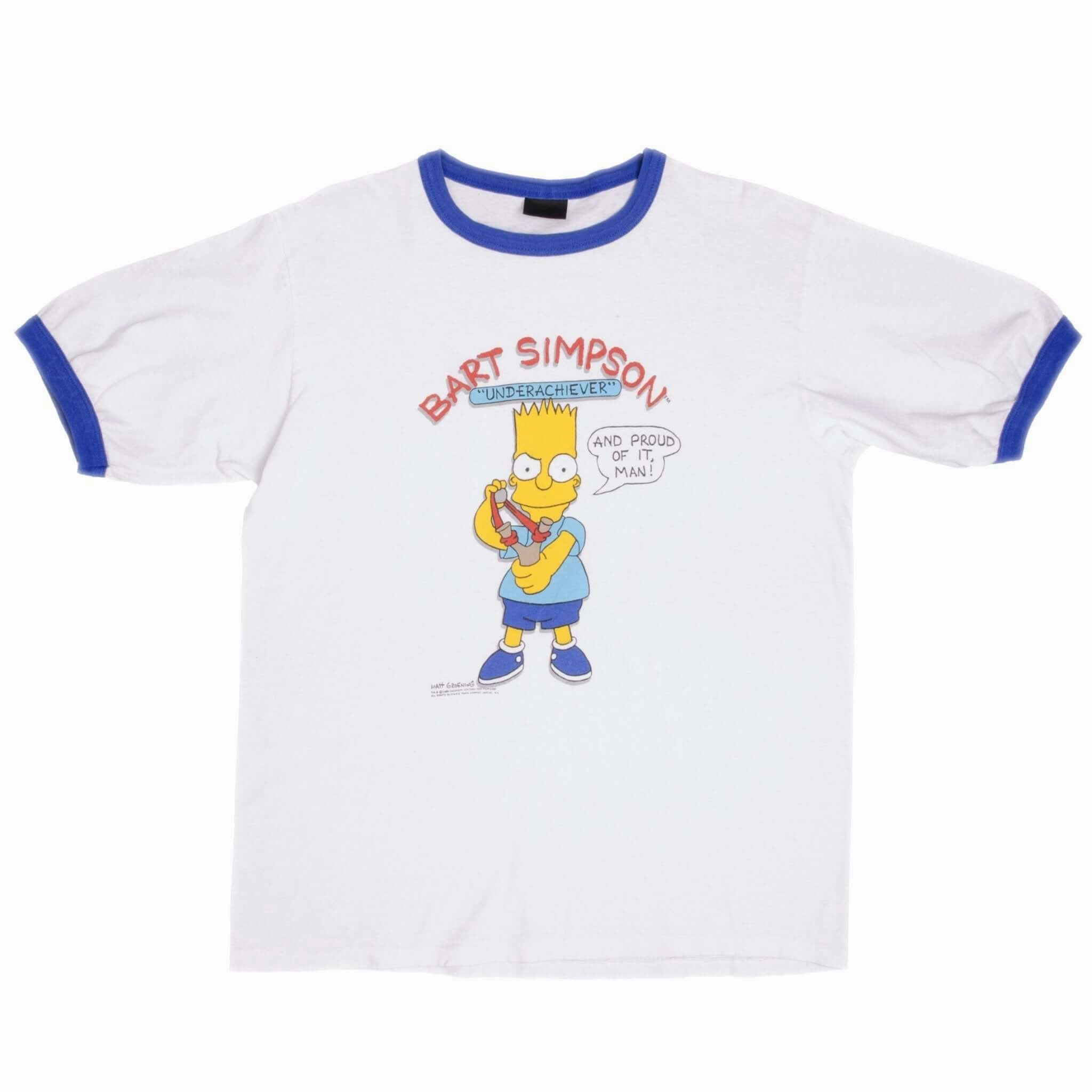 VINTAGE THE SIMPSONS BART TEE SHIRT 1989 SIZE LARGE MADE IN USA