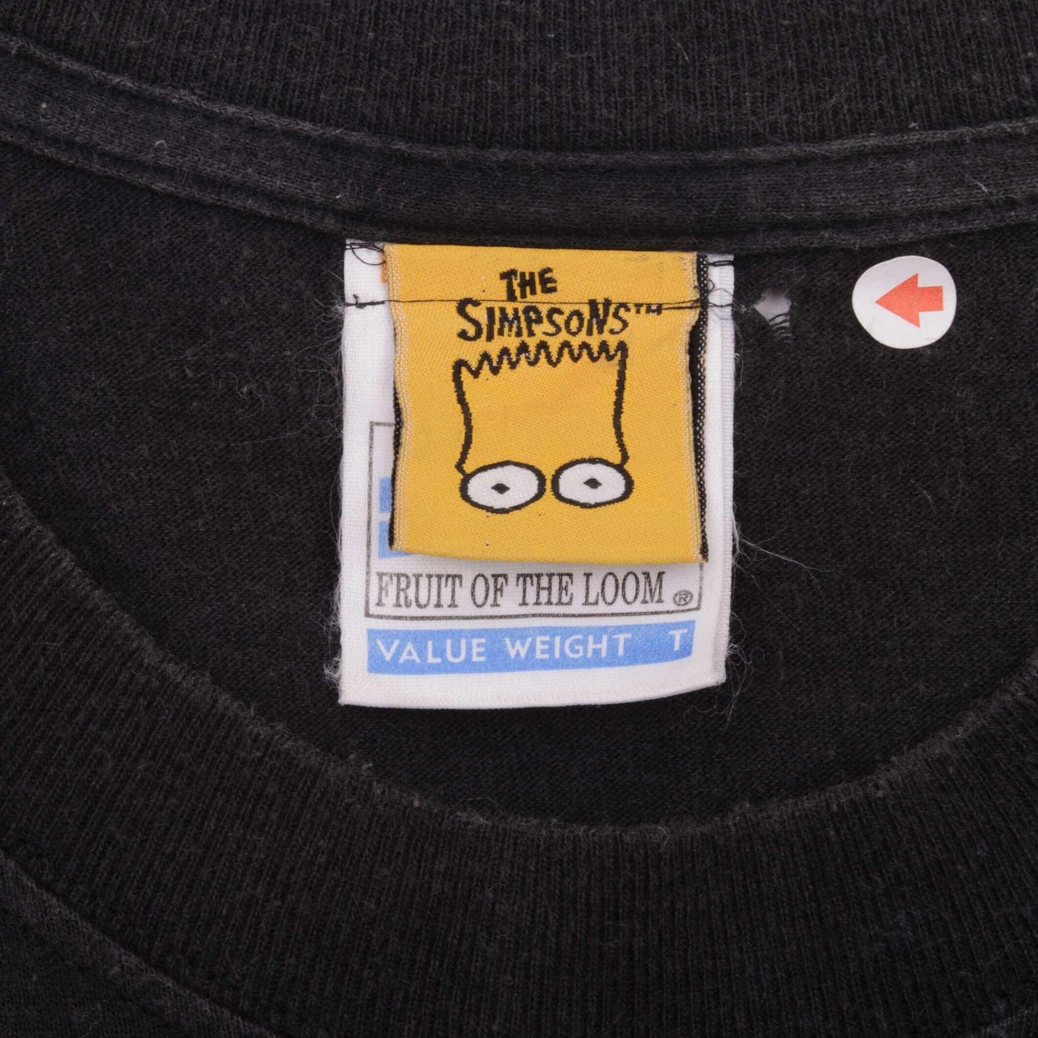 VINTAGE THE SIMPSONS HOMER AND MARGE SURFING TEE SHIRT 1999 SIZE SMALL