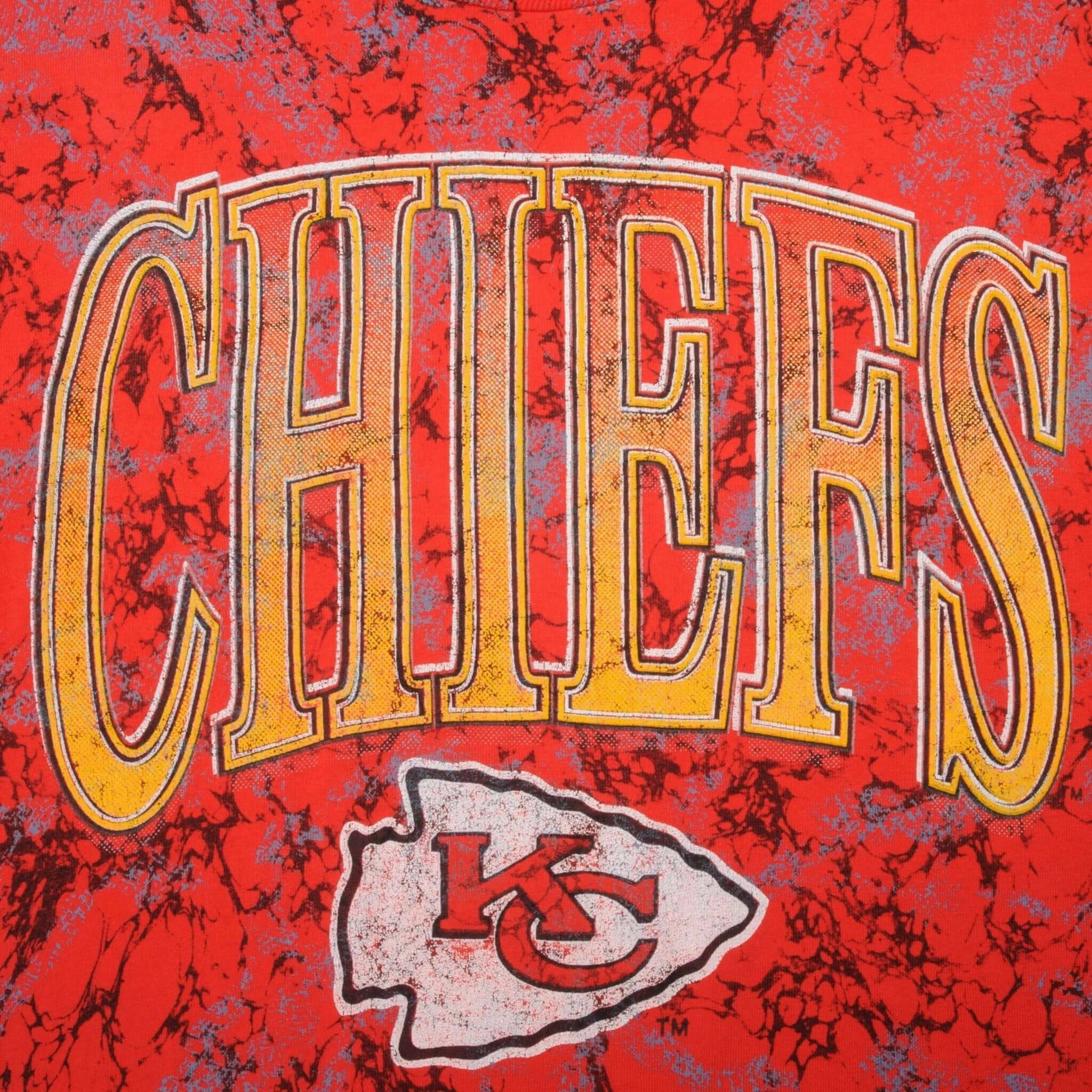 VINTAGE TIE DYE NFL KANSAS CITY CHIEFS TEE SHIRT 1990S SIZE XL MADE IN USA