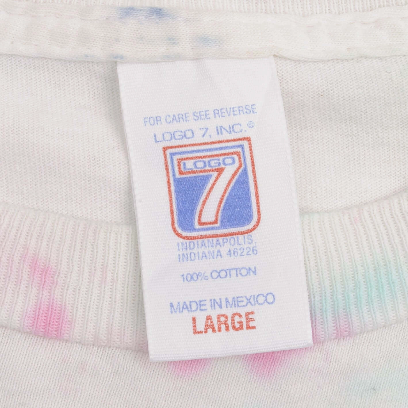VINTAGE TIE DYE NFL MINNESOTA VIKINGS TEE SHIRT 1990S SIZE LARGE MADE IN USA