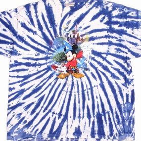 VINTAGE TIE DYE WALT DISNEY WORLD MICKEY TEE SHIRT SIZE 2XL