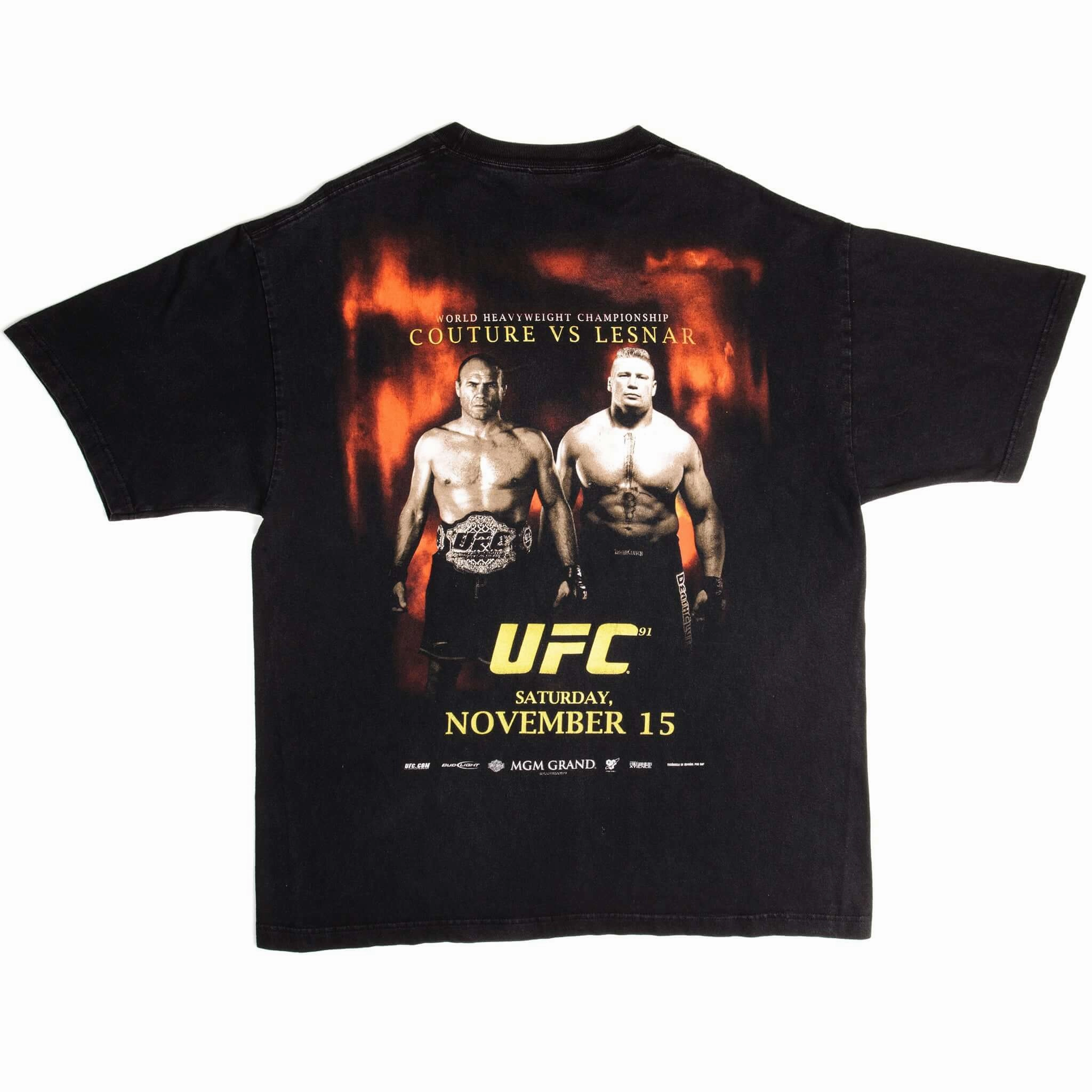 VINTAGE UFC COUTURE VS LESNAR TEE SHIRT 2008 SIZE XL