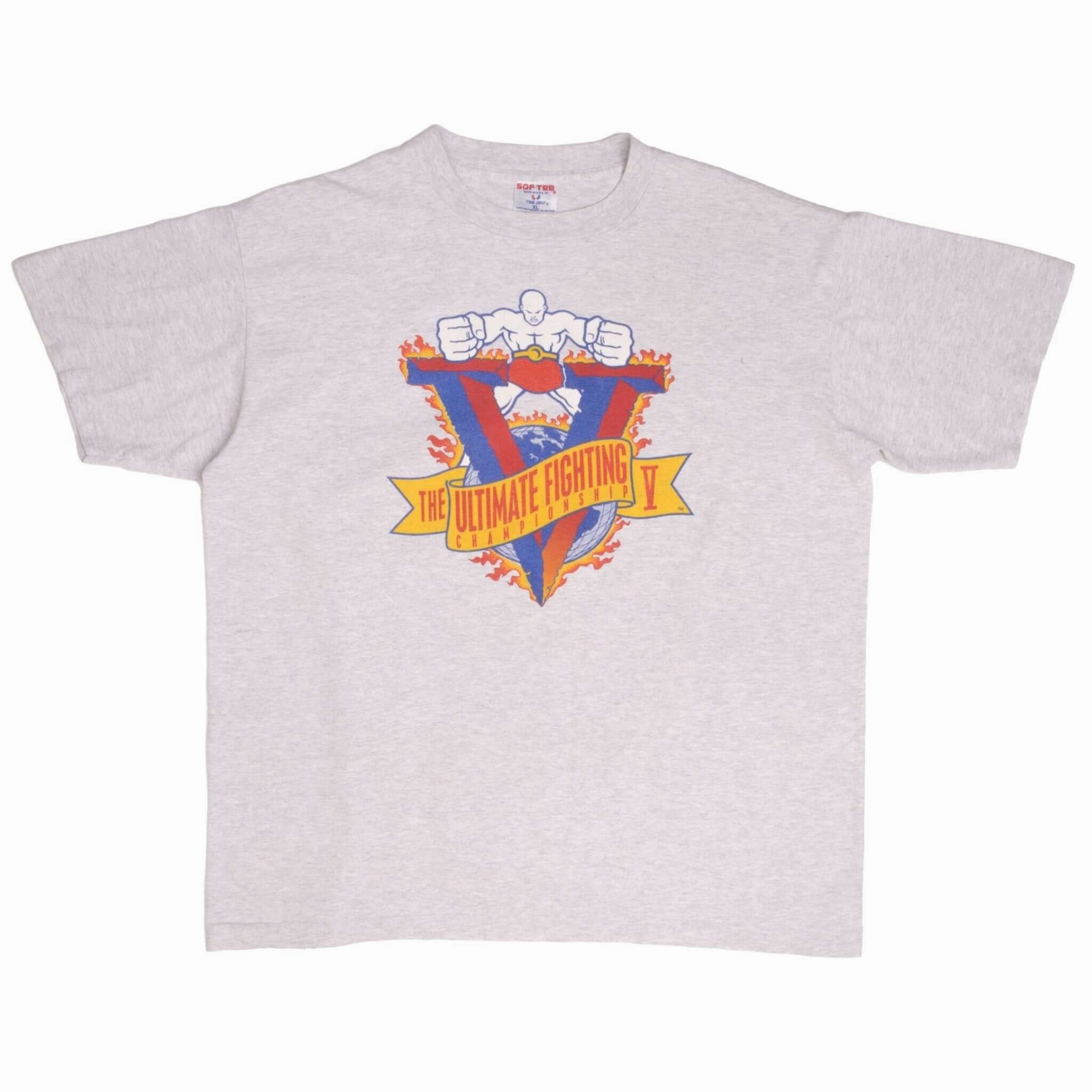 VINTAGE UFC V 1995 TEE SHIRT SIZE XL MADE IN USA