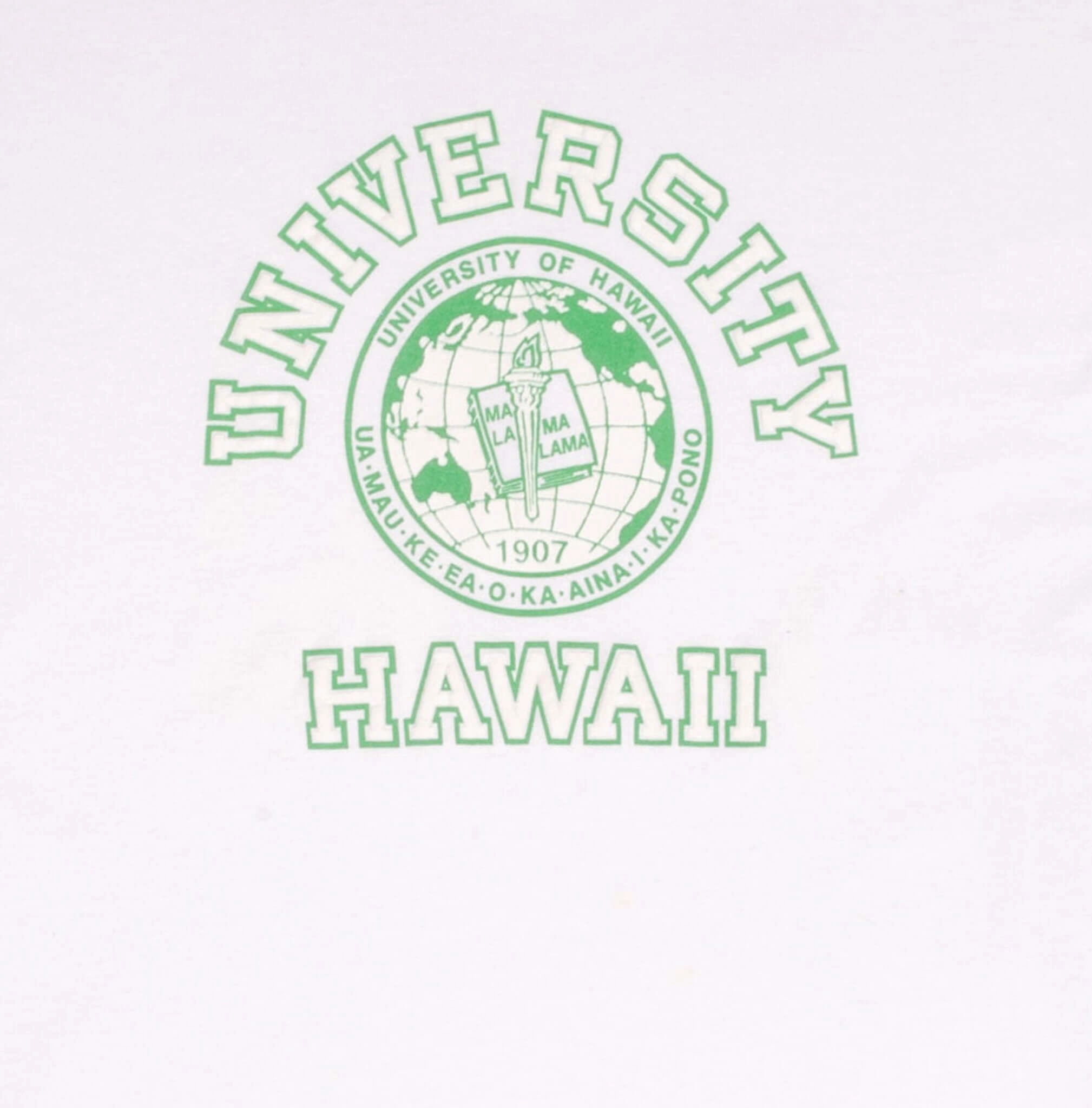 VINTAGE UNIVERSITY OF HAWAII 1990S TEE SHIRT SIZE 2XL MADE IN USA