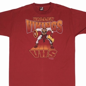 VINTAGE VALLEY HIGH SCHOOL VIKINGS TEE SHIRT 1990S SIZE XL MADE IN USA