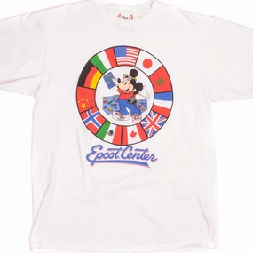 VINTAGE WALT DISNEY WORLD EPCOT CENTER TEE SHIRT 1990s SIZE MEDIUM MADE IN USA