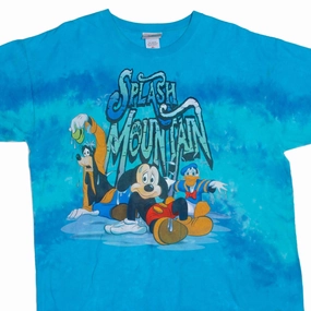 VINTAGE WALT DISNEY WORLD SPLASH MOUNTAIN 2000S TEE SHIRT SIZE XL