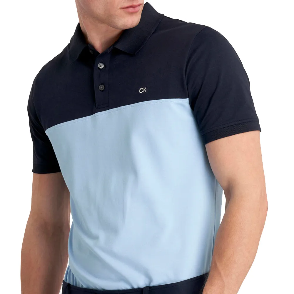 Confidence Starts Here Walk Loud Calvin Klein Colour Block Polo Shirt - Navy/Blue