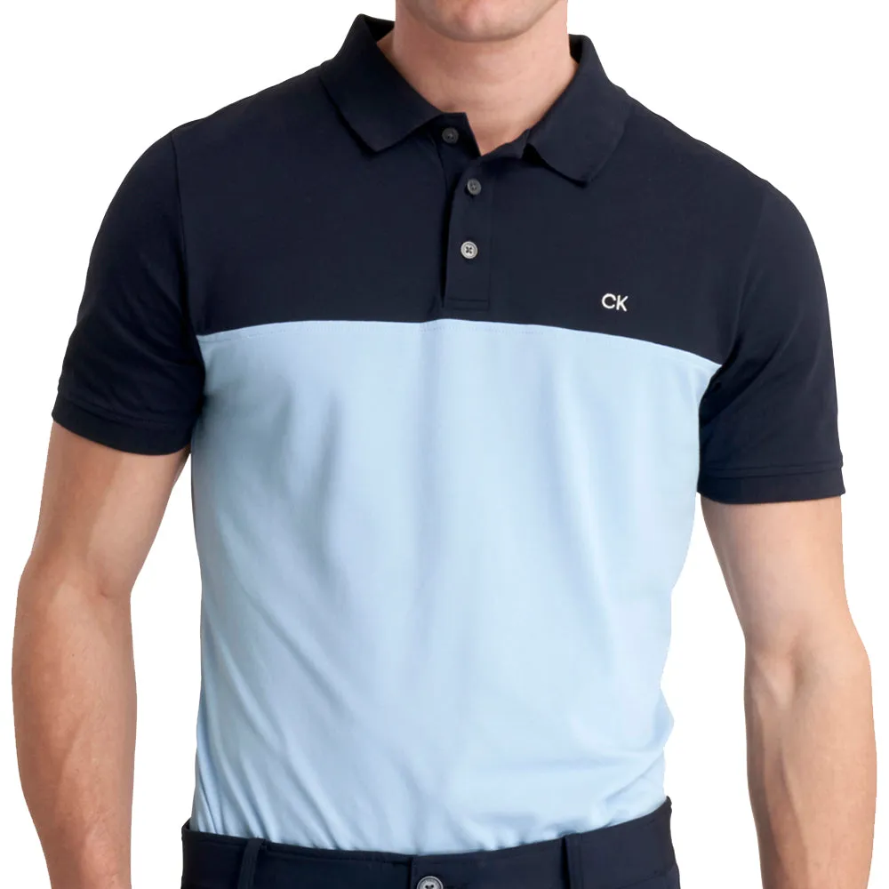 All Saints' Day Sale Calvin Klein Colour Block Polo Shirt - Navy/Blue