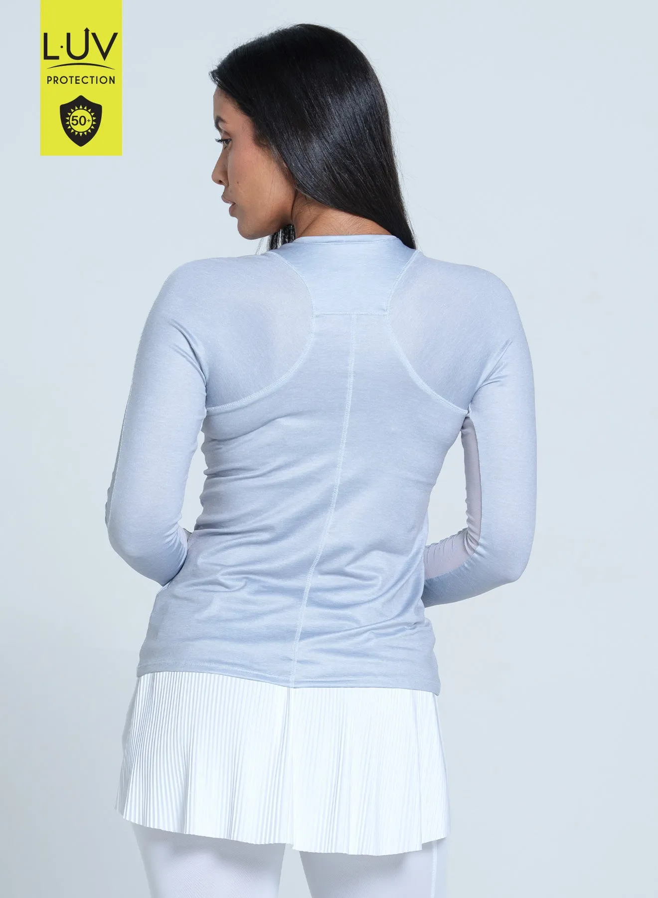 Power Every Step Bring the Heat Heather Breeze Long Sleeve