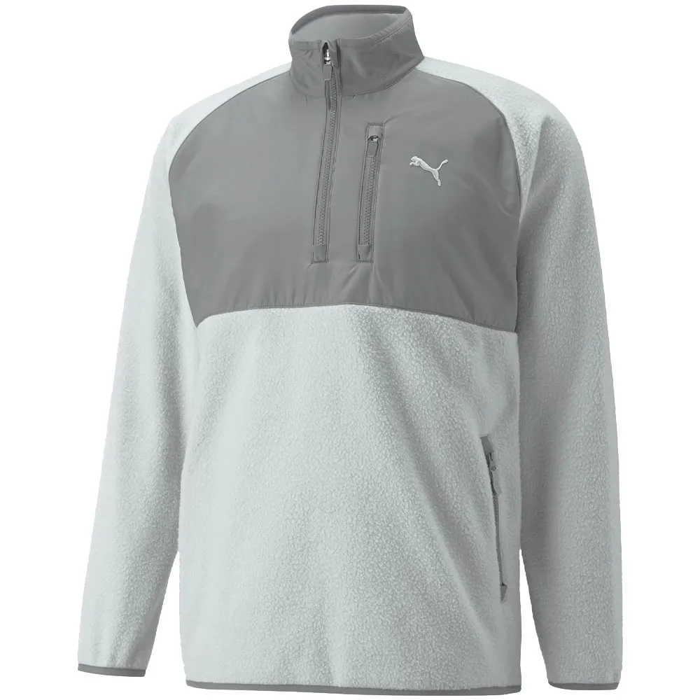 Puma Sherpa 1/4 Zip Pullover - High Rise/Quiet Shade Fuel Your Fire