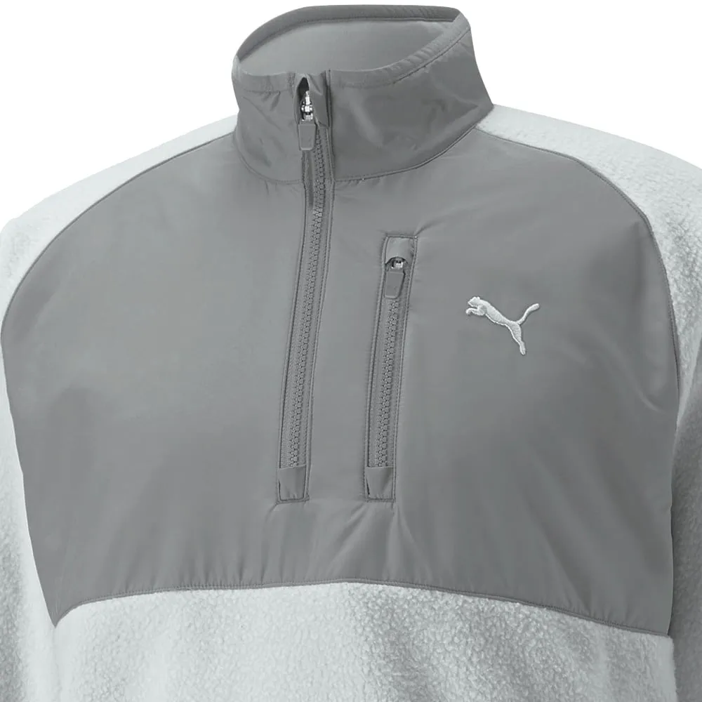 Puma Sherpa 1/4 Zip Pullover - High Rise/Quiet Shade Push Beyond Limits Black Friday Offer
