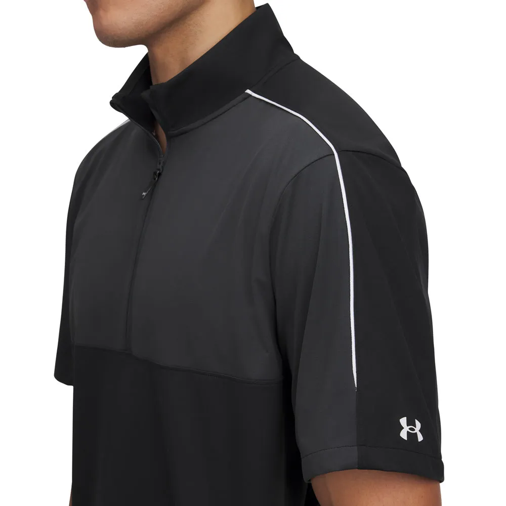 All Saints' Day Sale Under Armour Drive Wind Short Sleeve 1/4 Zip - Black/Anthracite/White