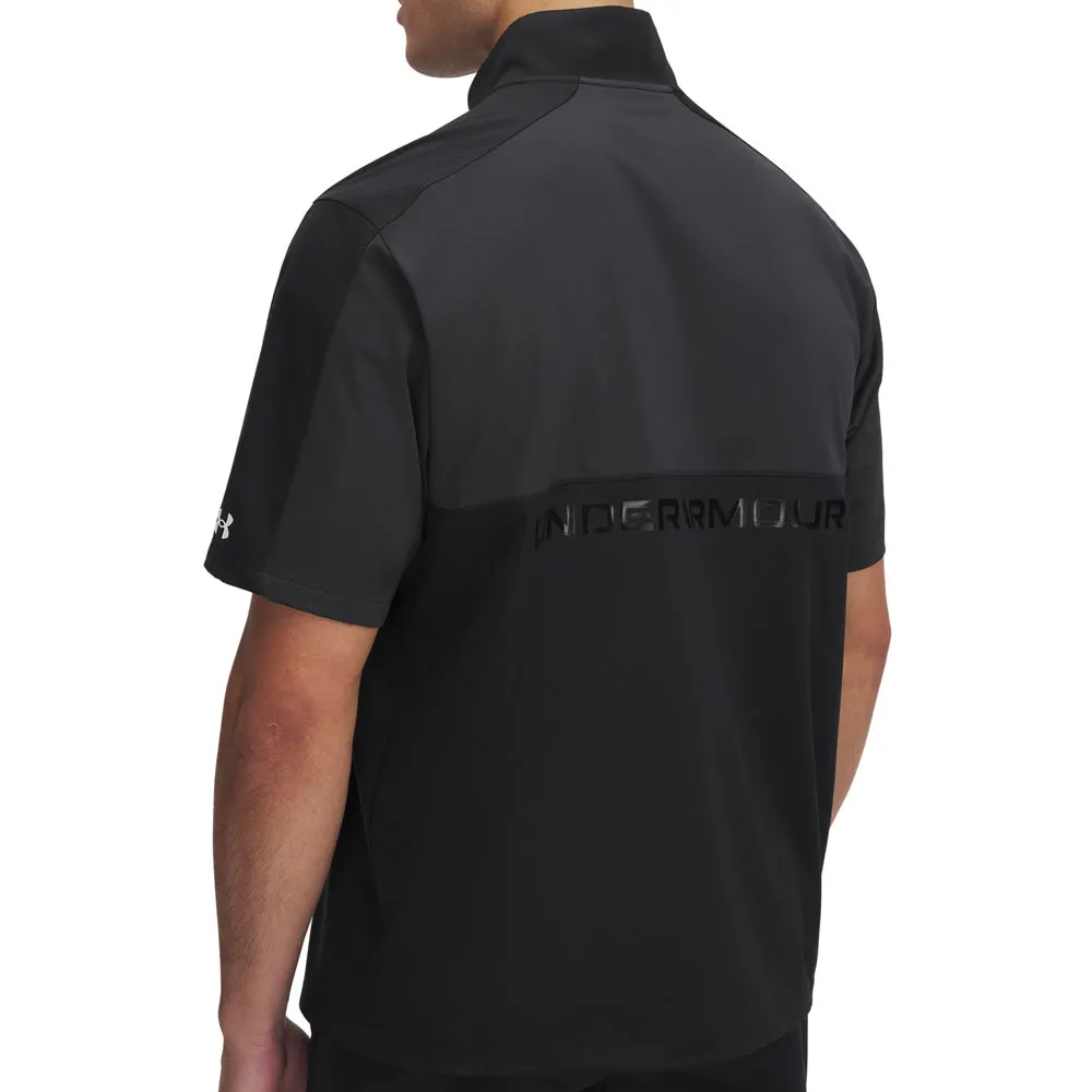 Under Armour Drive Wind Short Sleeve 1/4 Zip - Black/Anthracite/White Steal Biggest Sale of the Year