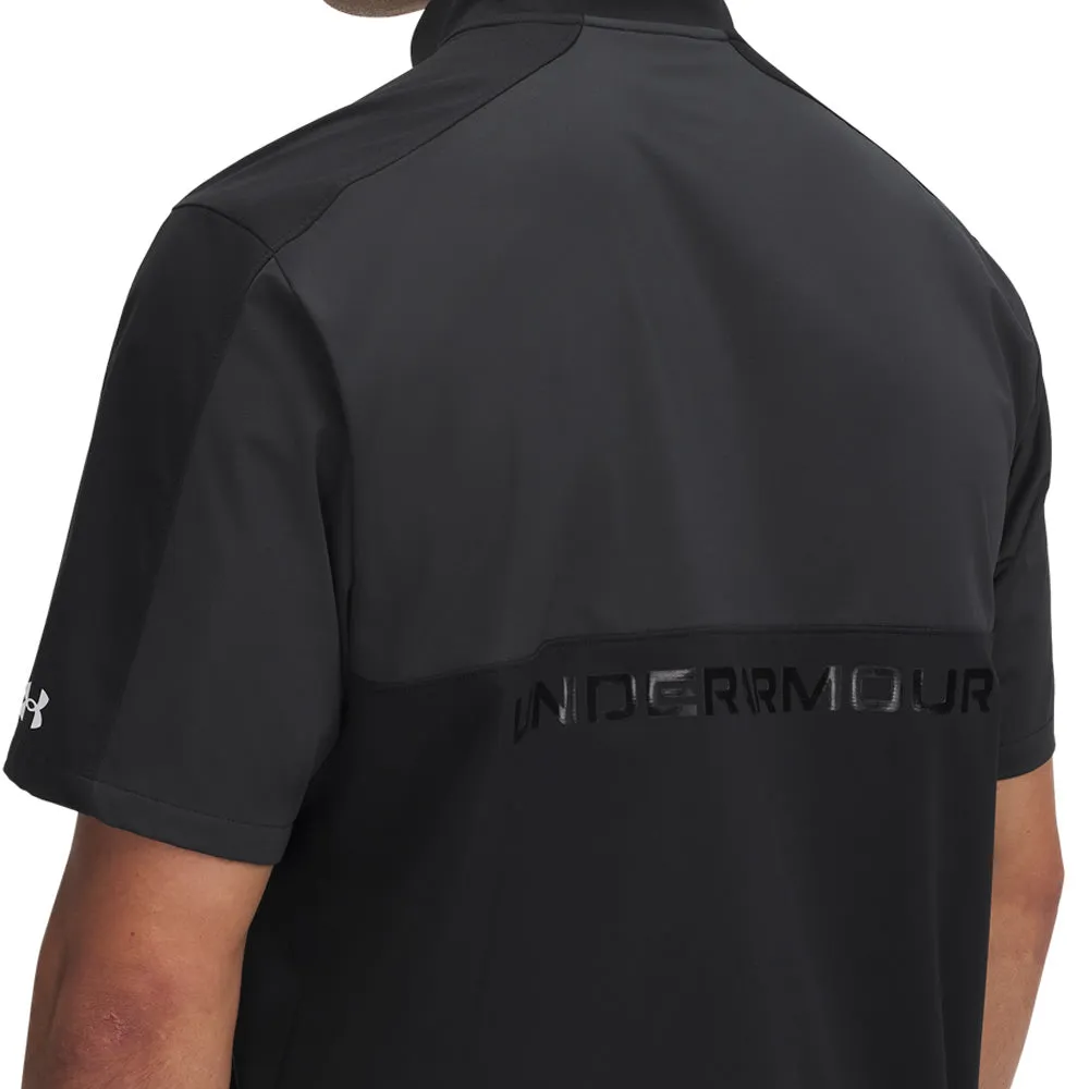 Under Armour Drive Wind Short Sleeve 1/4 Zip - Black/Anthracite/White Dress from the Feet Up