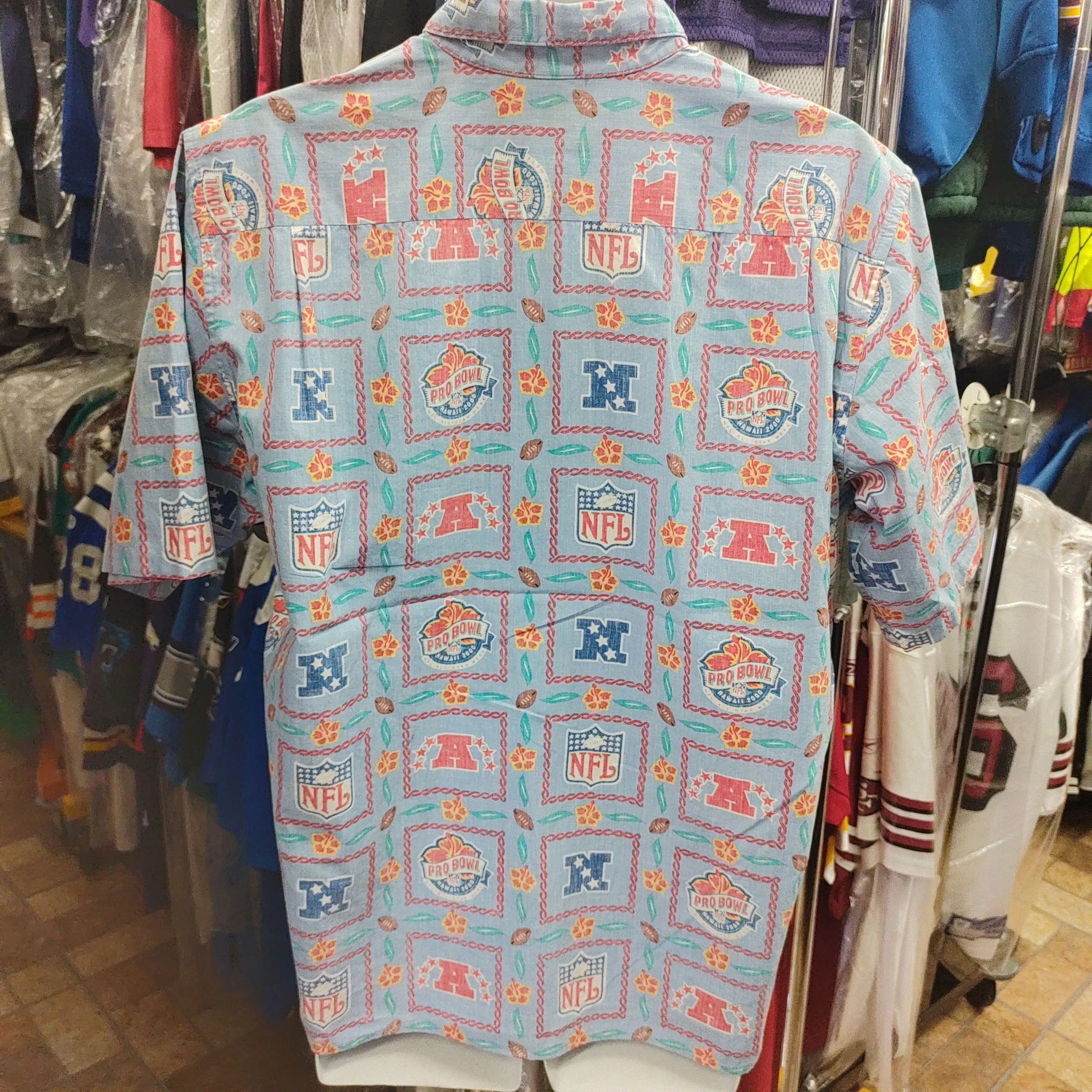 Vtg '00 PRO BOWL All Star Game NFL Reyn Spooner Hawaiian Shirt L