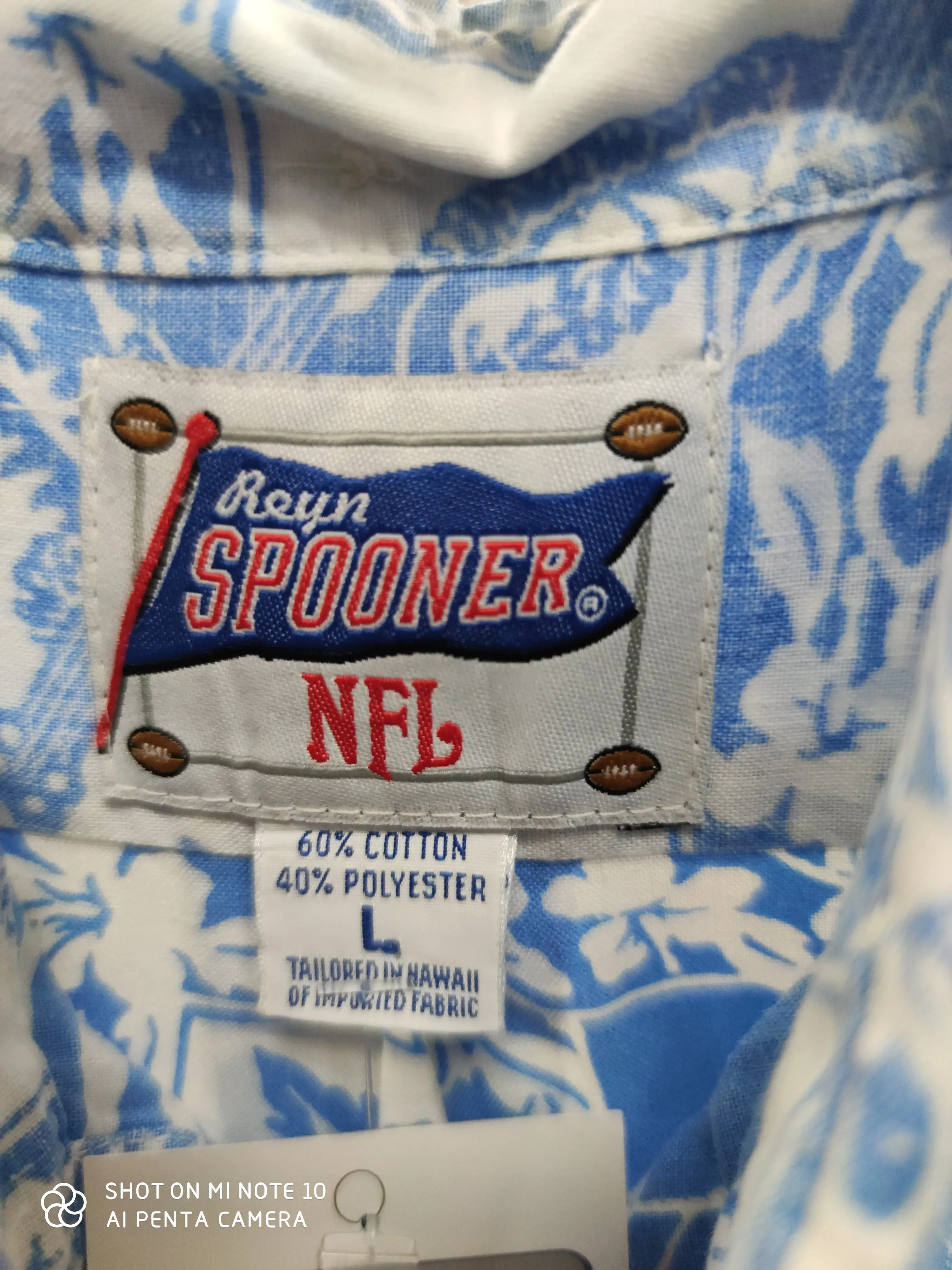 Vtg '01 PRO BOWL All Star Game NFL Reyn Spooner Hawaiian Shirt L