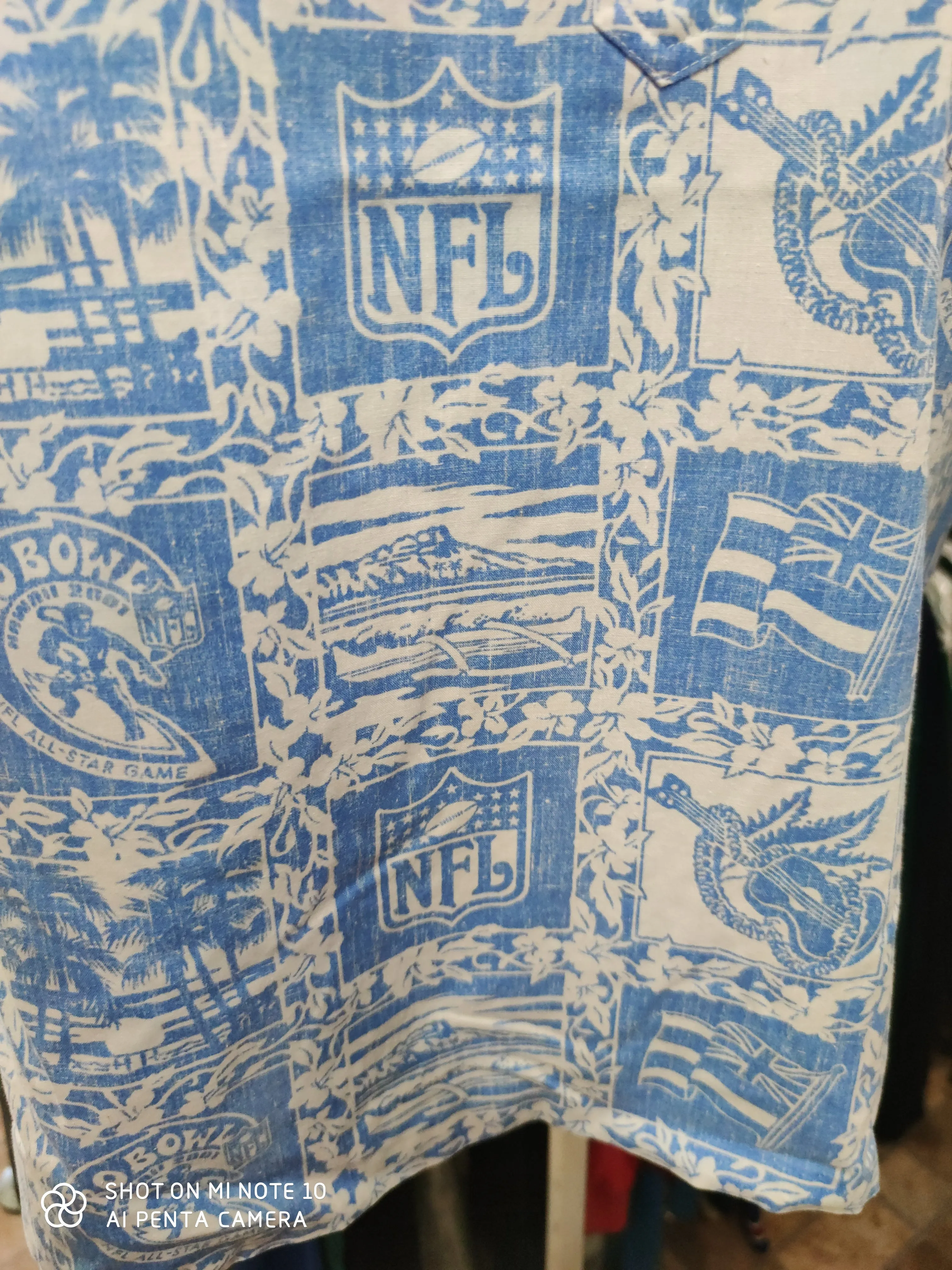 Vtg '01 PRO BOWL All Star Game NFL Reyn Spooner Hawaiian Shirt L