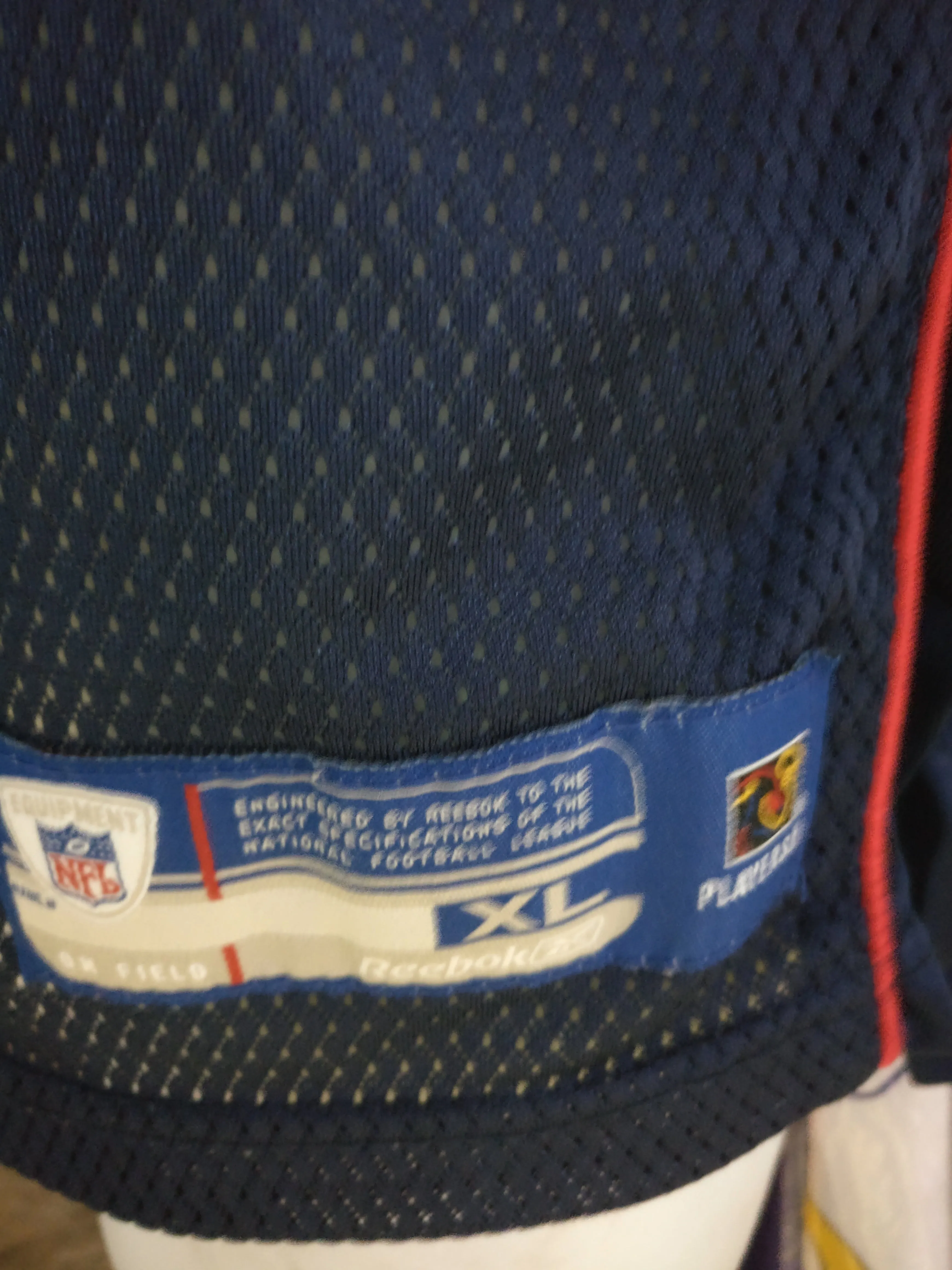Vtg #12 TIM BRADY New England Patriots NFL Reebok Jersey YXL (Mint)