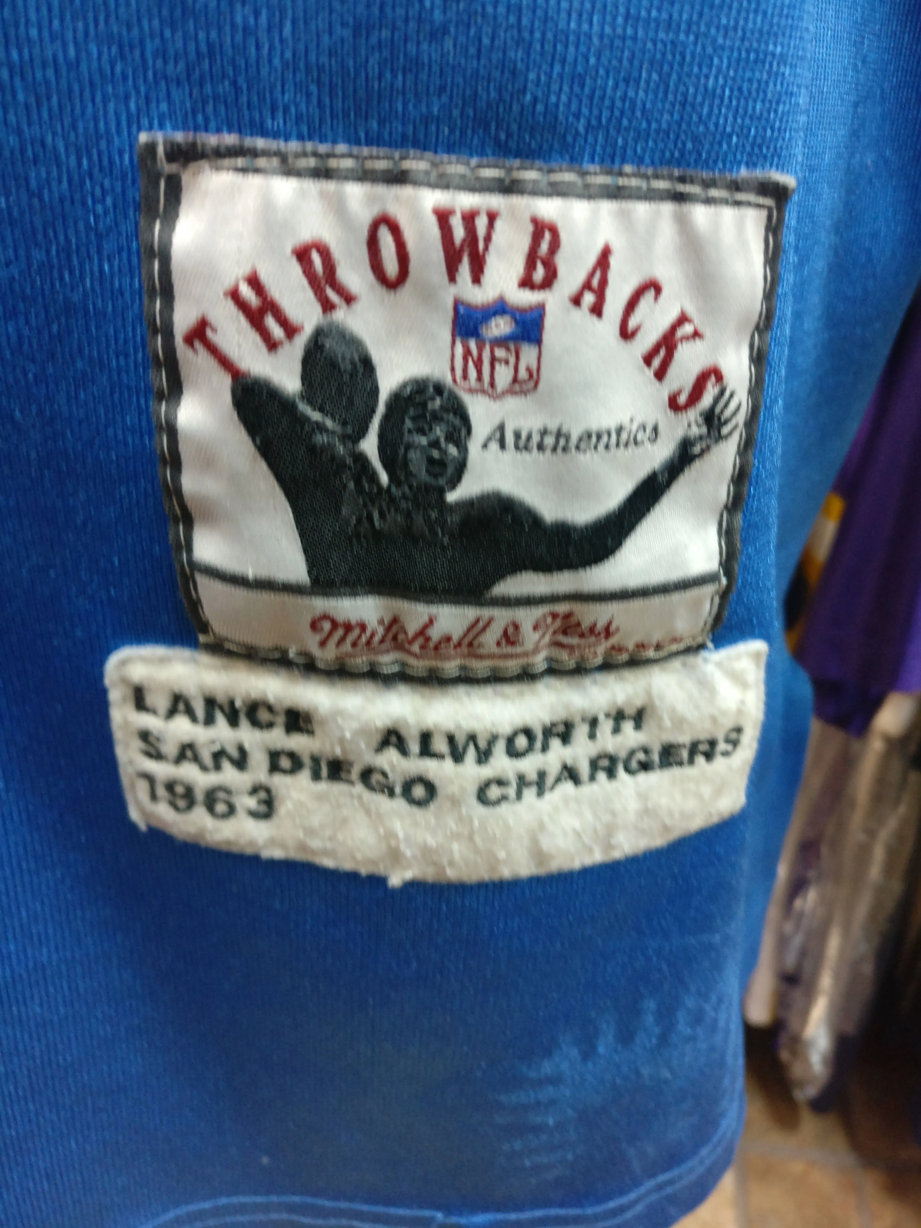 Vtg #19 LANCE ALWORTH San Diego Chargers NFL Mitchell & Ness Jersey 52