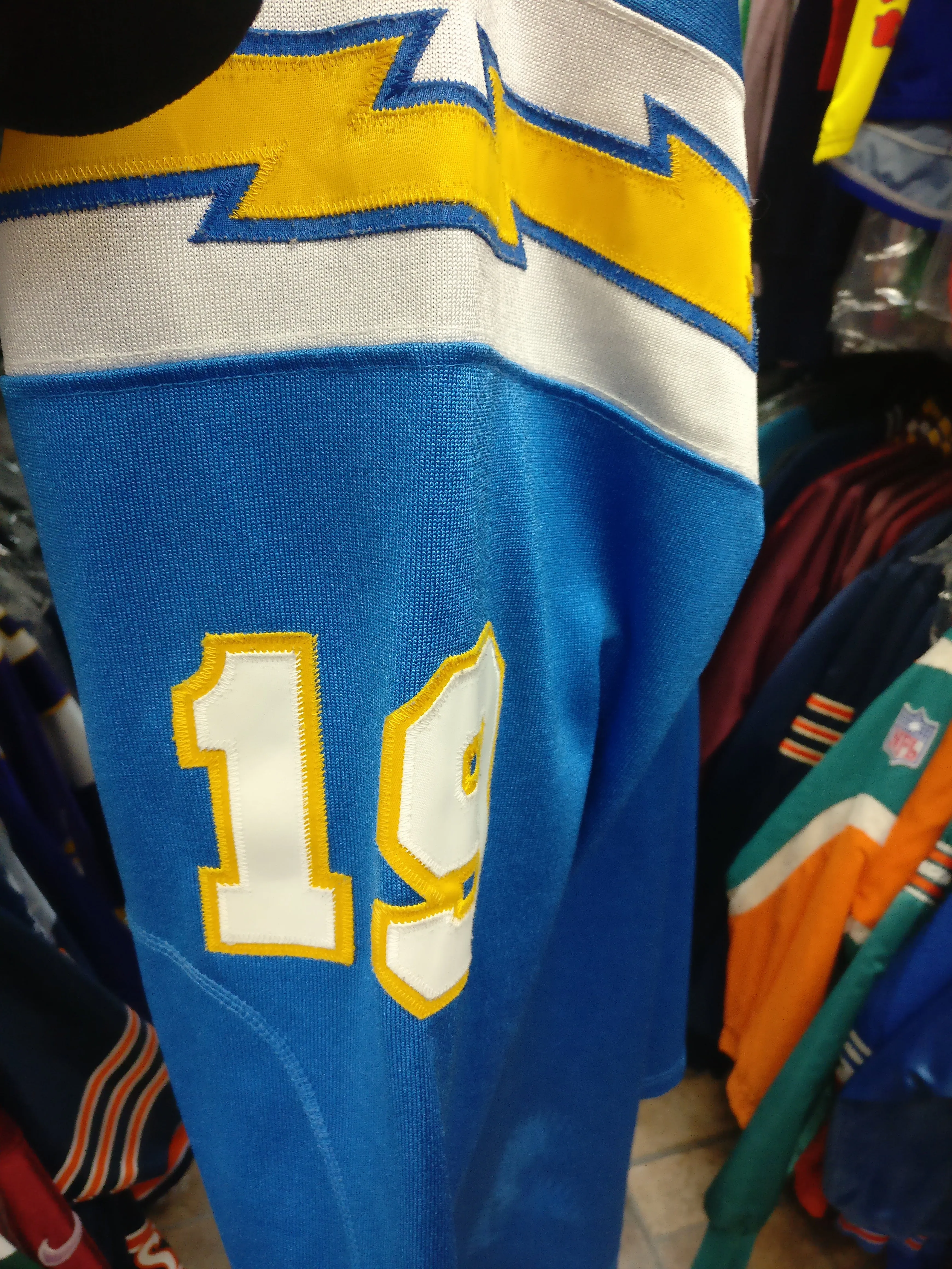 Vtg #19 LANCE ALWORTH San Diego Chargers NFL Mitchell & Ness Jersey 52