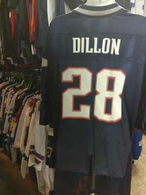 Vtg #28 COREY DILLON NE Patriots NFL Reebok Jersey 2XL (Deadstock)