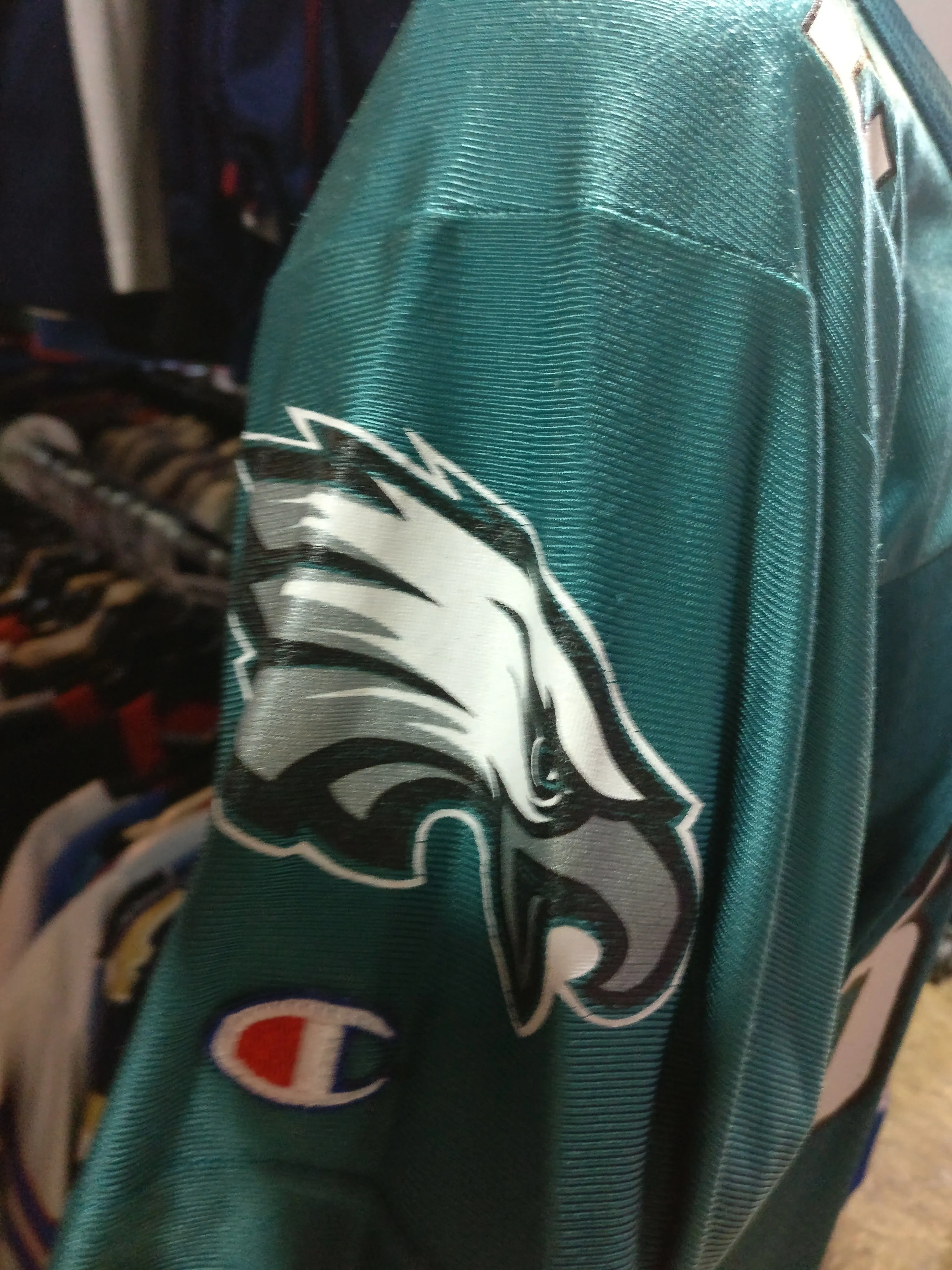 Vtg #32 RICKY WATTERS Philadelphia Eagles NFL Champion Jersey 10-12