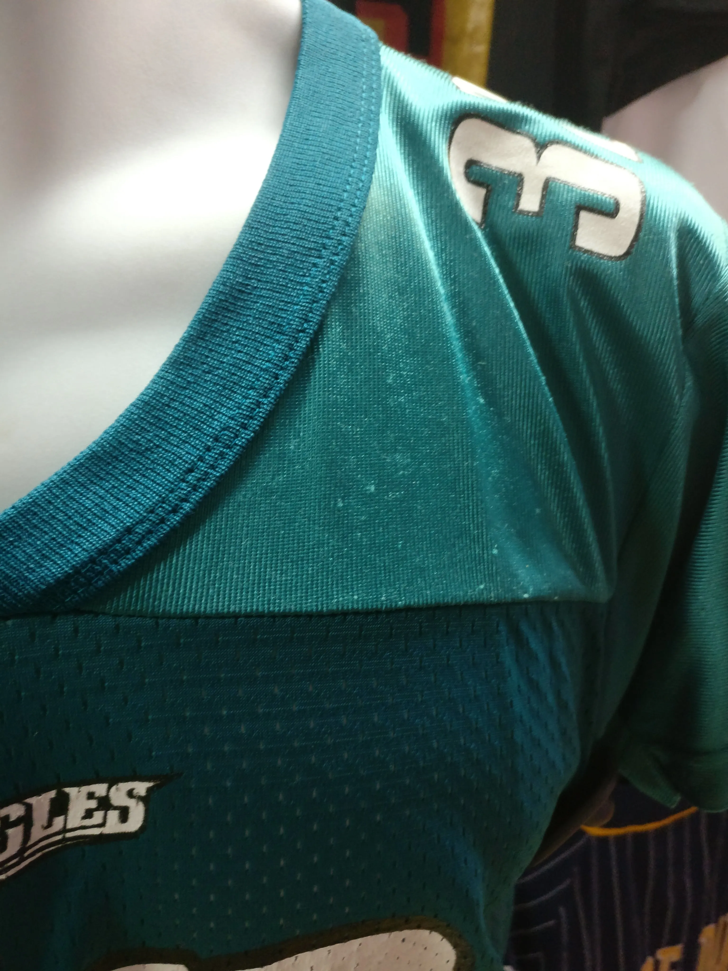 Vtg #32 RICKY WATTERS Philadelphia Eagles NFL Champion Jersey 10-12