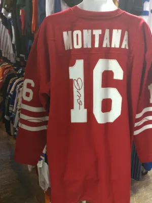 Vtg '89 #16 JOE MONTANA S F 49ers NFL Mitchell & Ness Jersey 60